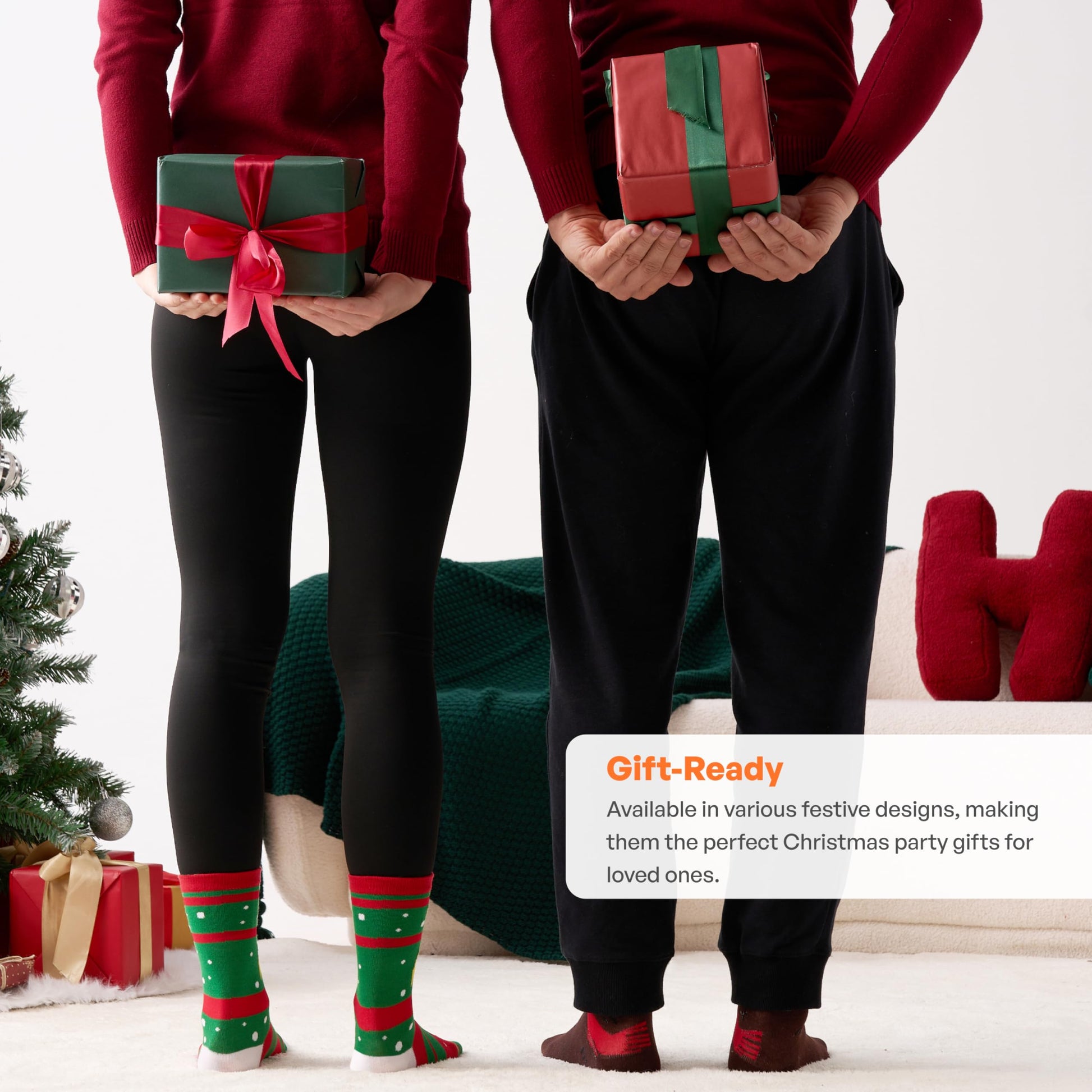 JOYIN 12 Pairs Christmas Socks for Women, Men with Box Christmas Gifts for Teens, Women and Men as Holiday Gifts - Medaid International