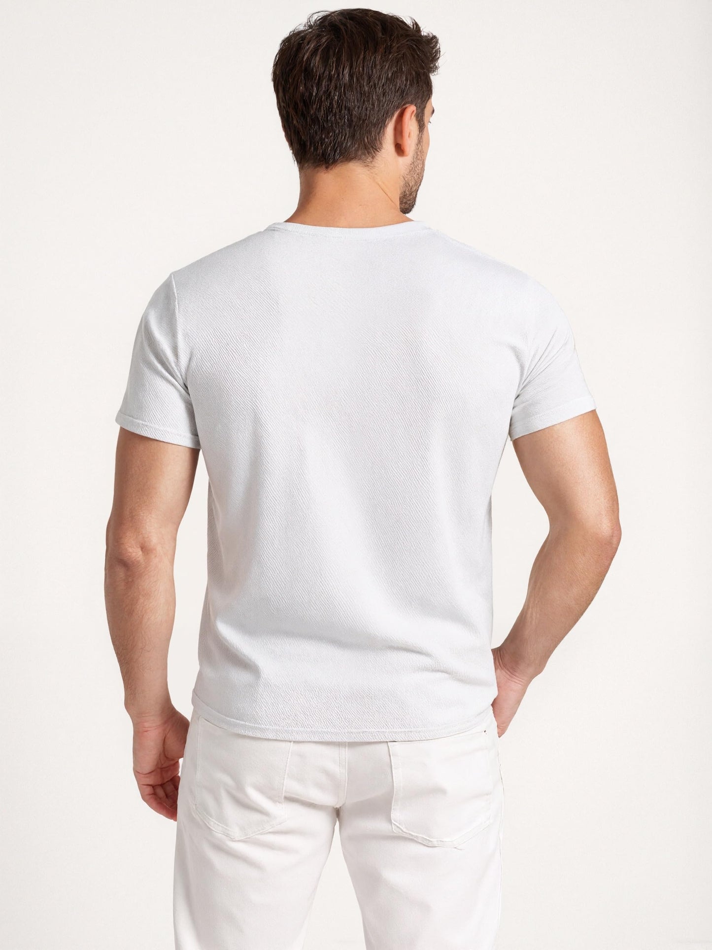 Men's T-Shirt Sporty Quick-Drying Crewneck Light and Comfortable Summer Sports Top,White - Medaid International