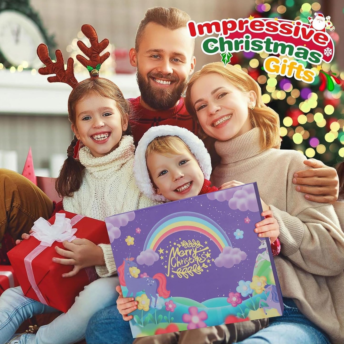 Advent Calendar 2025 for Girls - Unicorn Gifts for Girls, 24-Day Christmas Countdown Box, Countdown Calendar, for Kin Surprise Gifts for Daughters and Granddaughters (Unicorn) - Medaid International