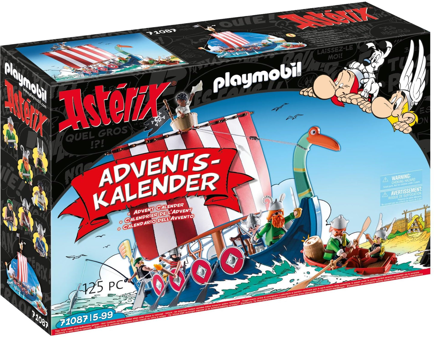 Playmobil 71087 Asterix and the Pirates Advent Calendar 24 Christmas Surprises Multi-Coloured - Medaid International