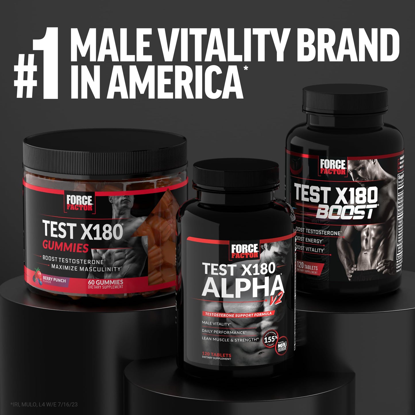 Force Factor Score! Hardcore Nitric Oxide Booster Supplement for Men with L-Citrulline, Yohimbe, Black Maca & B Vitamins to Increase Stamina, and Maximize Physical Performance, 120 Tablets - Medaid International