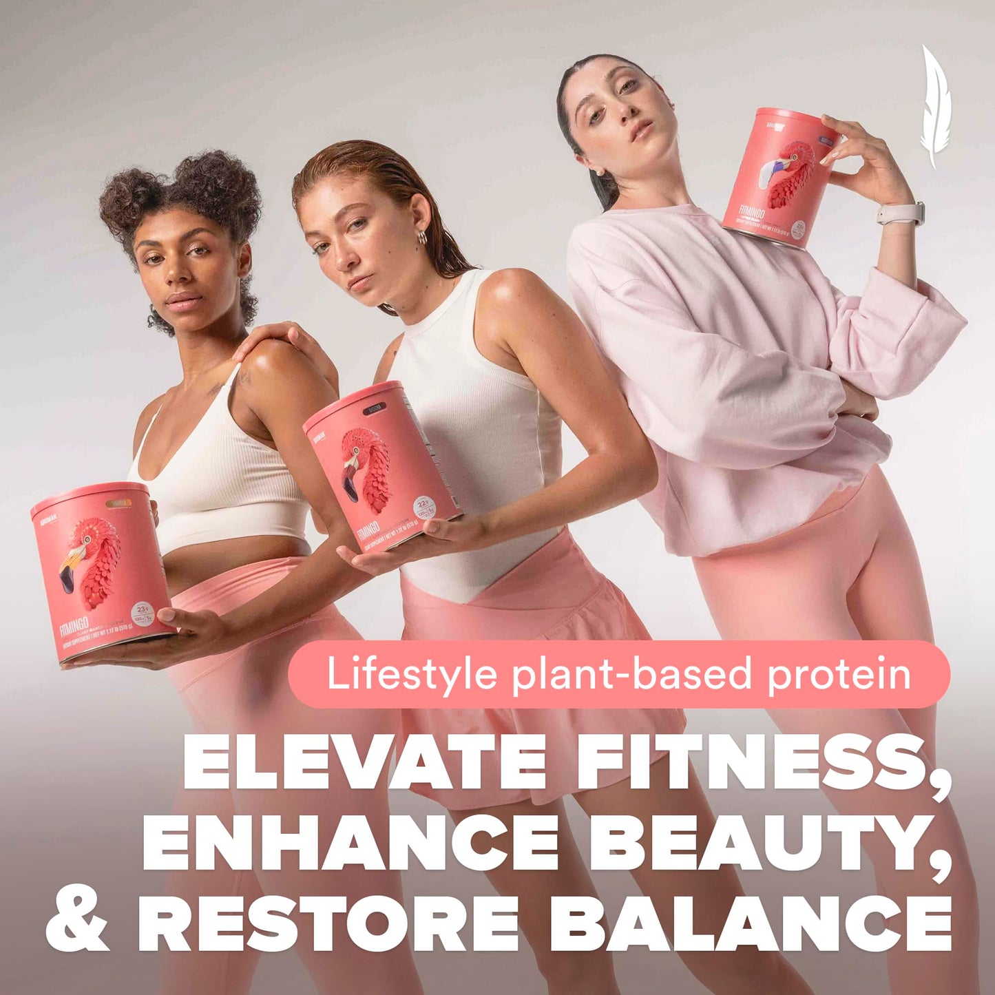 BIRDMAN Fitmingo Vegan Protein Powder with Inositol, Collagen Boosters, Hyaluronic Acid and Vitamins | Low Carb, Dairy Free, Low Calorie | 23g Plant Based Blueberry Protein Powder with Myo-Inositol - Medaid International