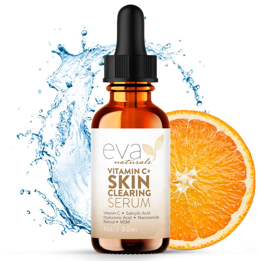 Vitamin C Serum for Face with Retinol & Salicylic Acid – Skin Clearing Acne Spot Treatment with Niacinamide, Hyaluronic Acid, MSM – Anti-Aging Facial Serum for Dark Spots and Blemishes - Medaid International
