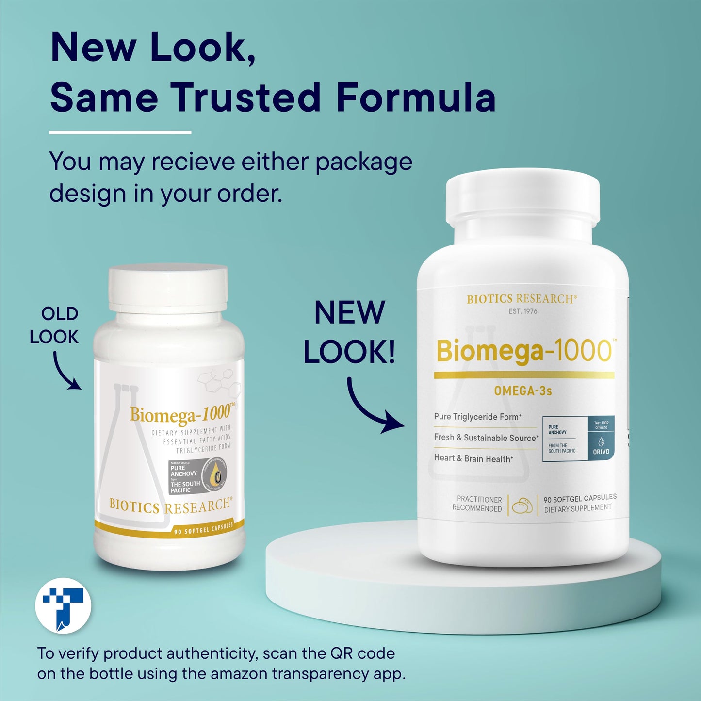 Biotics Research Biomega-1000™ Omega 3 Fish Oil With EPA 529mg / DHA 353mg– Omega-3 Fatty Acids 1000 mg- Highly Concentrated Fish Oil For Women & Men– Supports Immune, Brain & Heart Health–90 Softgels - Medaid International