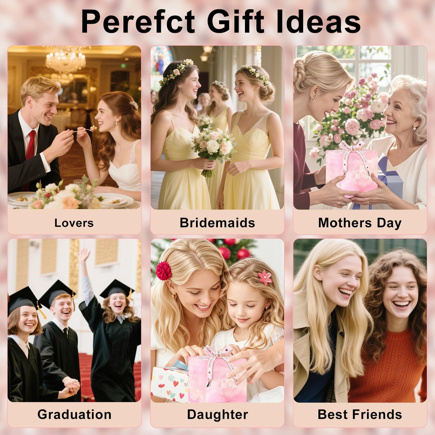 Personalized Gift for Women Cute Monogrammed Double Wall Glass Coffee Mug Tea Cup with Spoon Customized Birthday Valentine Mother's Day Christmas Gift for Mom Wife Friends Sister Coworker(Letter A) - Medaid International