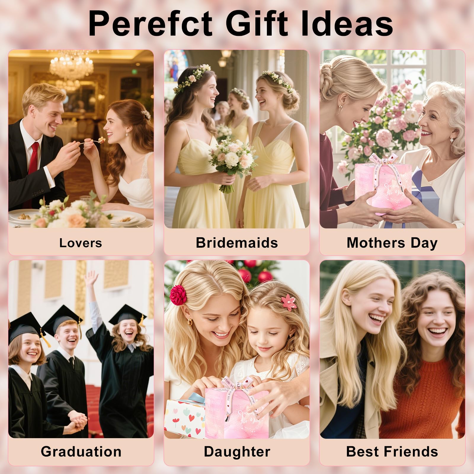 Personalized Gift for Women Cute Monogrammed Double Wall Glass Coffee Mug Tea Cup with Spoon Customized Birthday Valentine Mother's Day Christmas Gift for Mom Wife Friends Sister Coworker(Letter A) - Medaid International