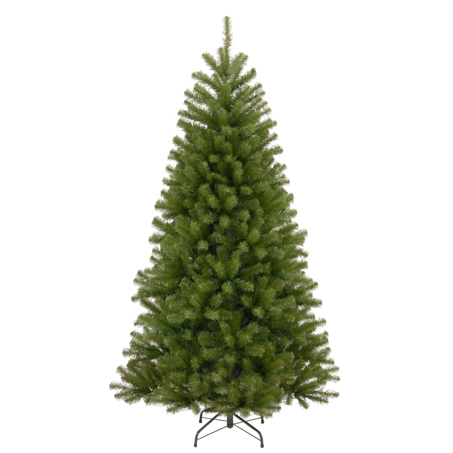 National Tree Company 7.5 ft Unlit North Valley Spruce Artificial Christmas Tree, 1,346 Tips, Includes Stand, Green - Medaid International