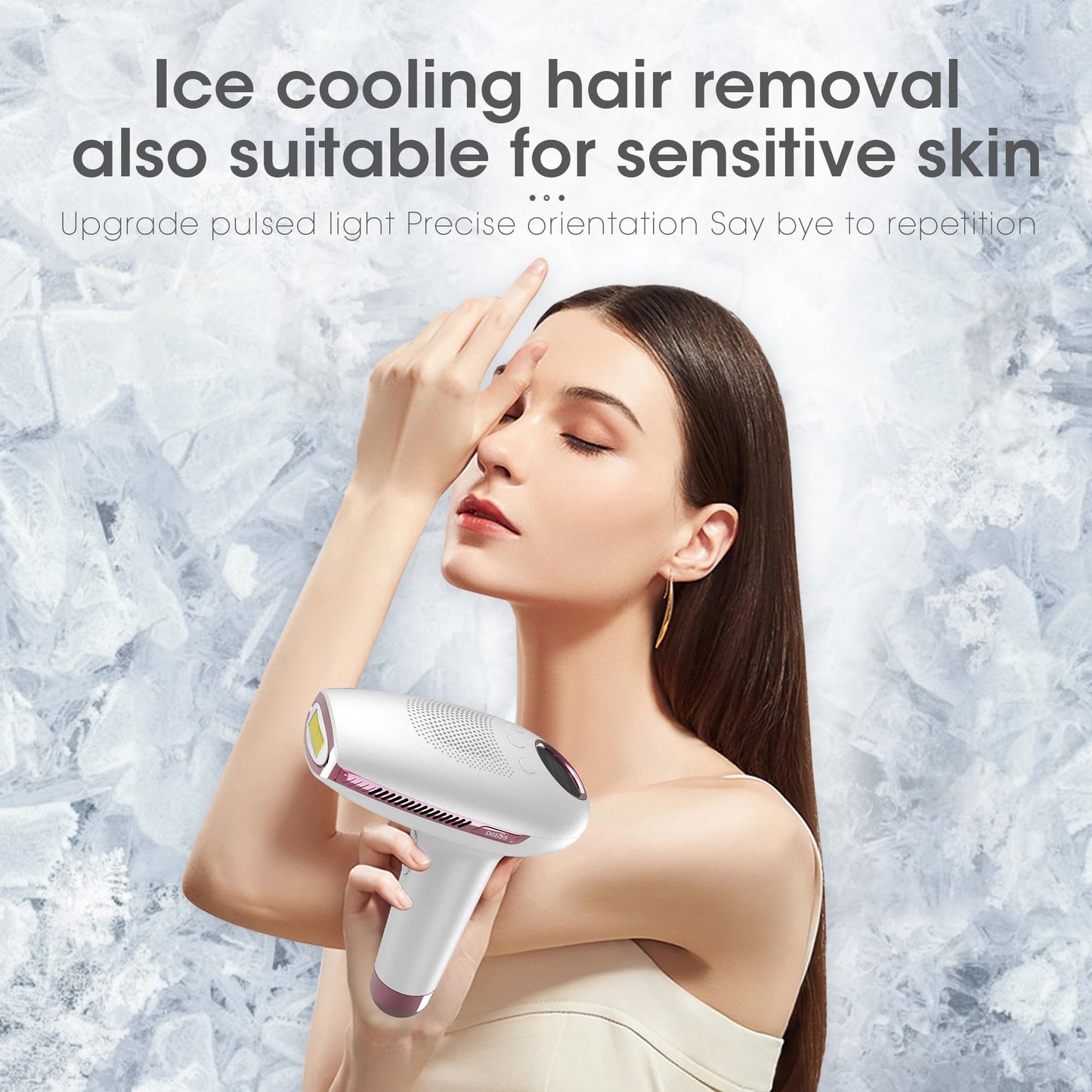 DEESS IPL Laser Hair Removal Device for Women & Men, GP591 3 in 1 Fastest Flashes ICE-Cooling Permanent Hair Remover, Safe & Painless, Long-lasting Reduction of Body & Face Hair Regrowth, Home Use - Medaid International