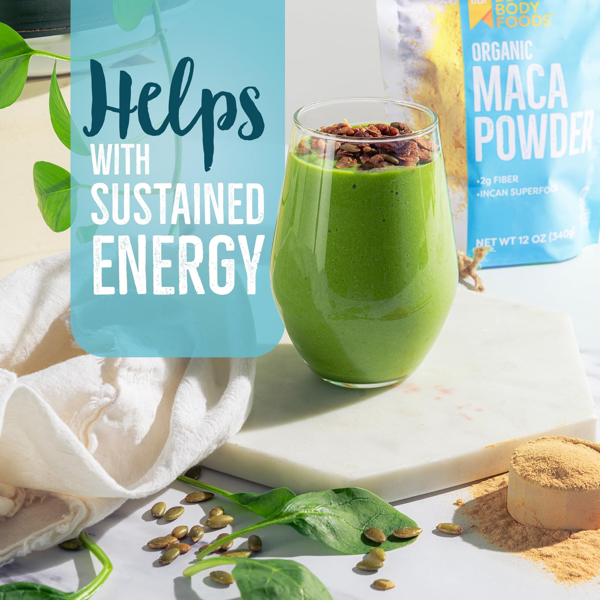 BetterBody Foods Organic Maca Powder, Non-GMO & Gluten-Free, 12 Ounce - Medaid International