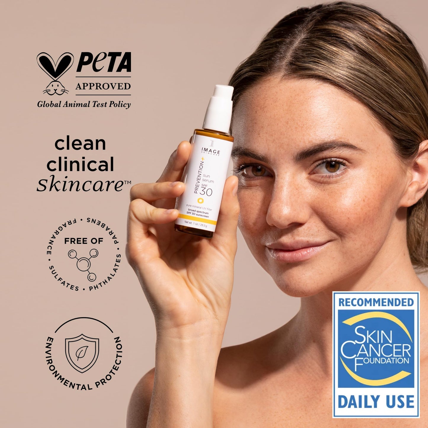 IMAGE Skincare, PREVENTION+ Sun Serum SPF 30 Mineral Sunscreen for Face, Non Comedogenic, Wear Under Makeup, Perfect Travel Size, 1.0 oz - Medaid International