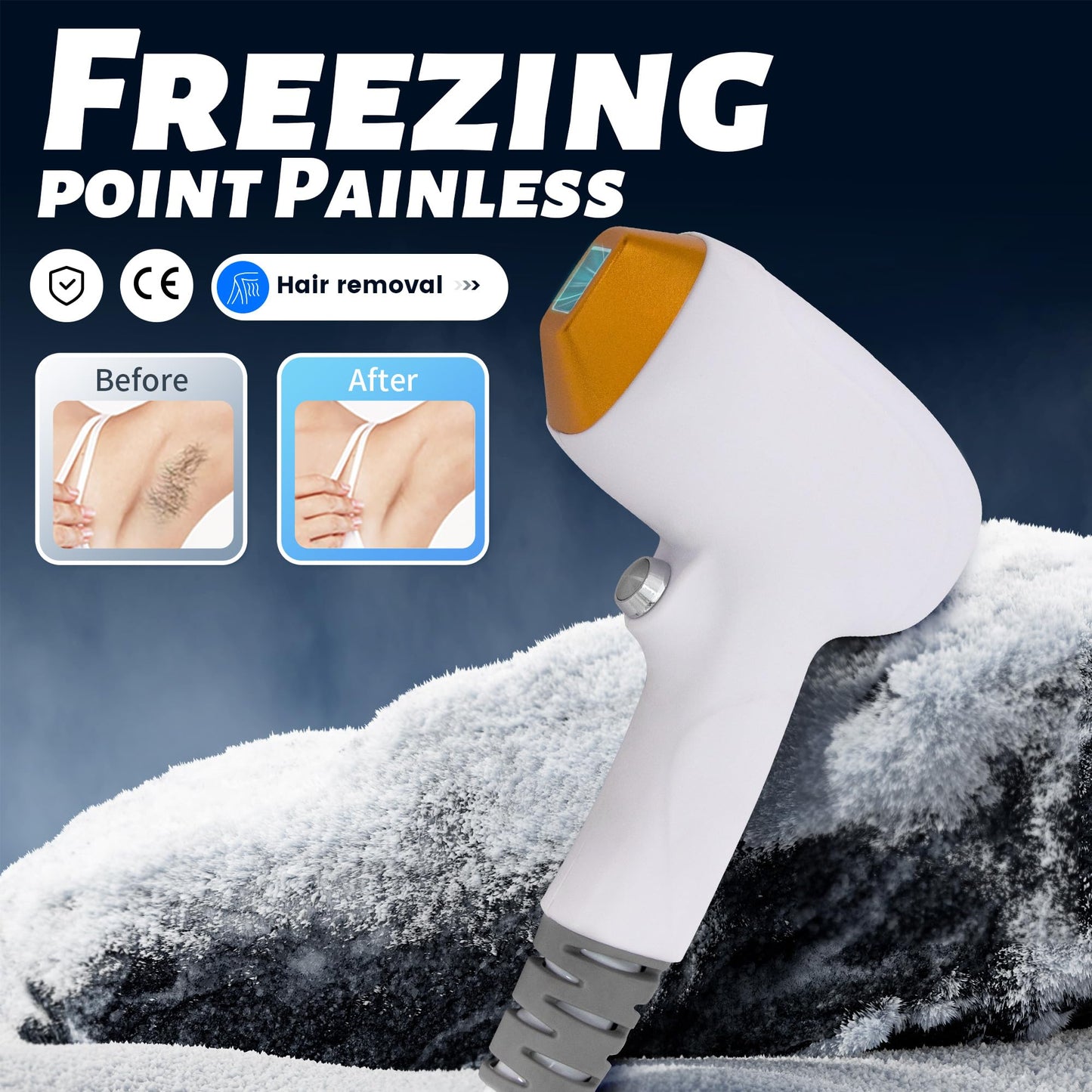 Epilator, Facial Hair Removal, at-Home Laser Beauty Device, Female Facial Hair Removal, Long-Term Hair Growth Suppression for The Entire Body. - Medaid International