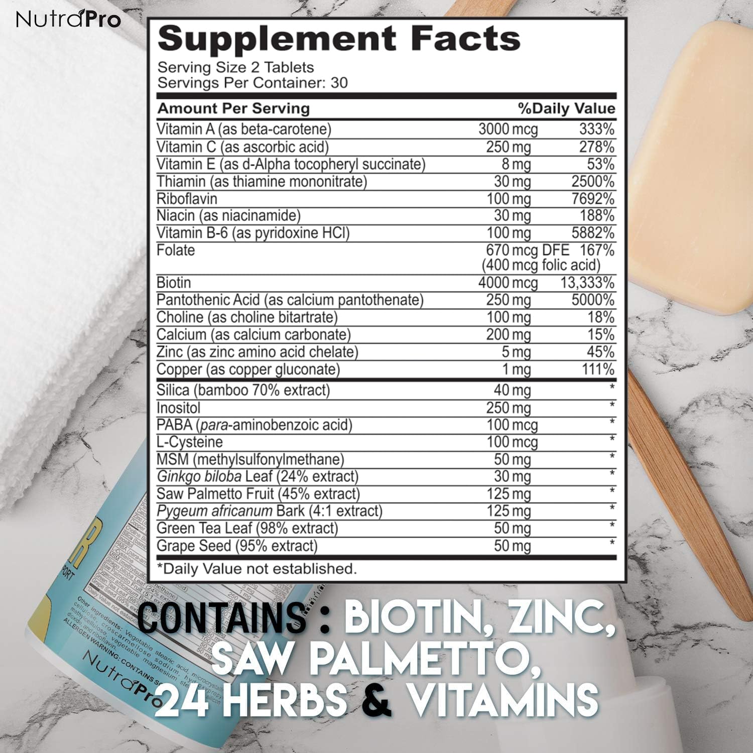 Hair Growth Vitamins With Saw Palmetto for Women-DHT Blocker,Hair Growth Supplement for Thicker And Perfect Hair.Hair Growth Pills for Thinning Hair.Get Healthy,Glow,Longer,Thick Hair.With Biotin. - Medaid International