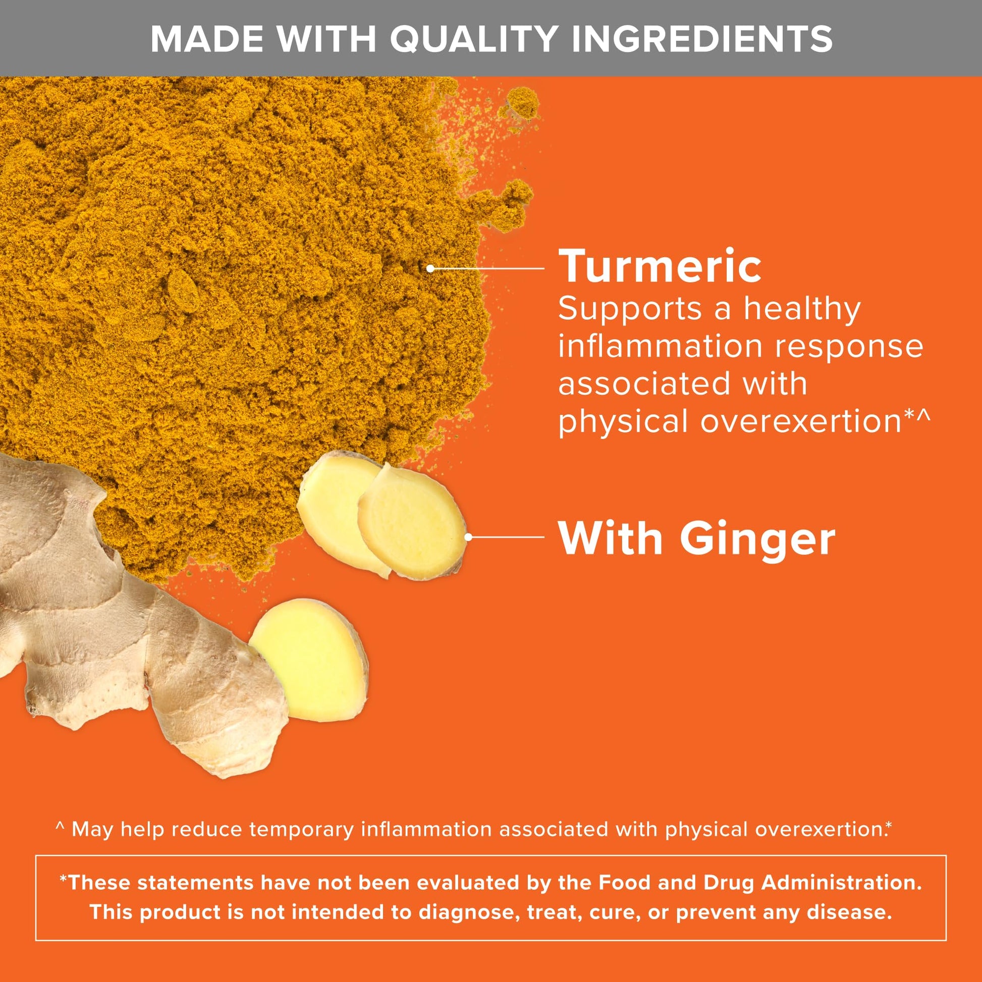 Qunol Turmeric Curcumin with Black Pepper & Ginger, 2400mg Turmeric Extract with 95% Curcuminoids, Extra Strength Supplement, Enhanced Absorption, Joint Support Supplement, 105 Count - Medaid International