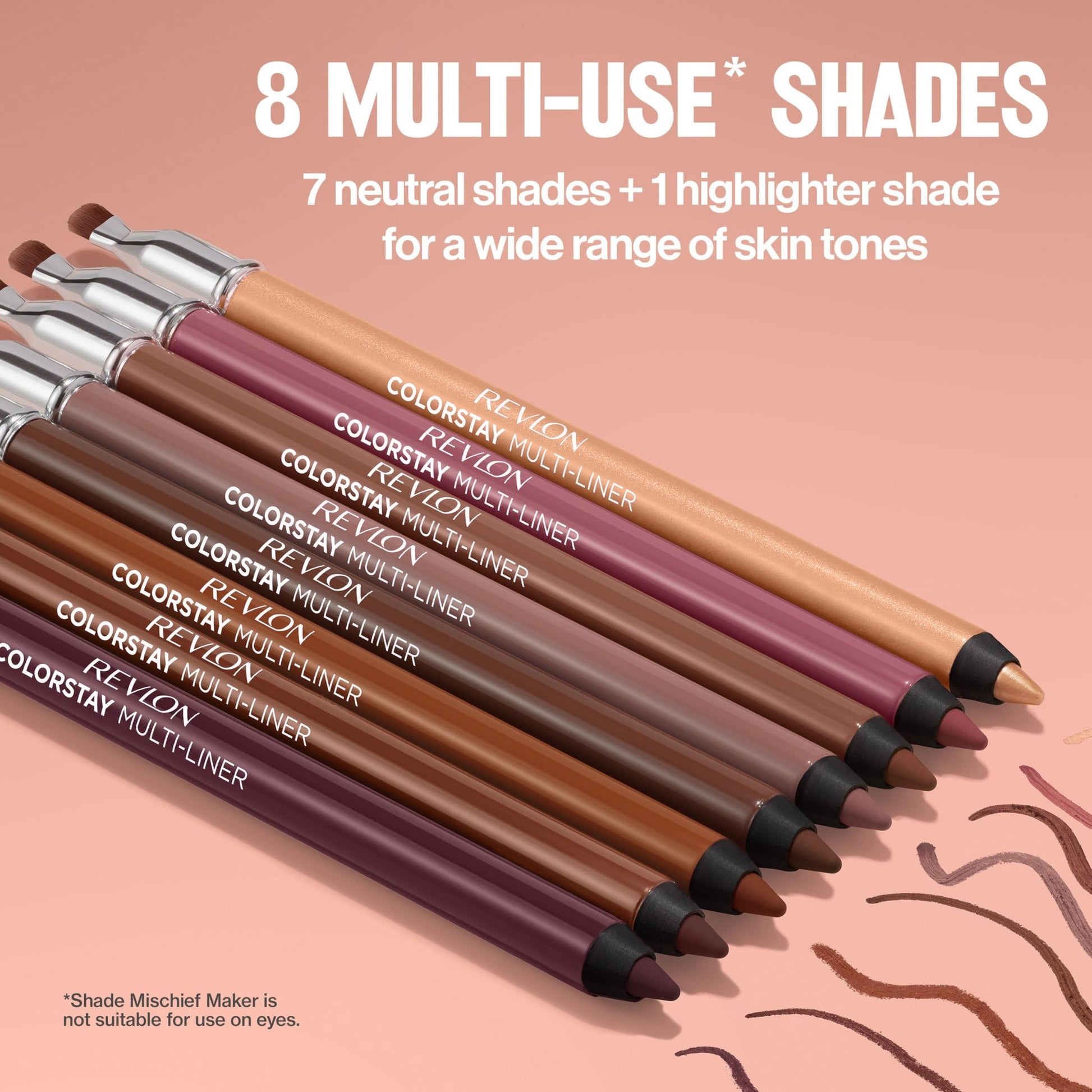 Revlon ColorStay Multi-Liner, Creamy Formula, Multiuse For Lips, Eyes & Face, Precision Brush for Easy Blending, 007 As Is - Medaid International