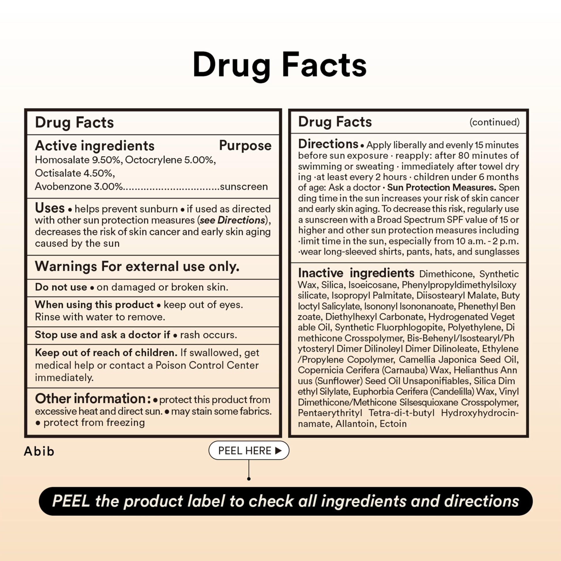 Abib Airy Sunstick Protection Bar Broad Spectrum SPF50+ 0.81 oz / 23 g (Semi-matte) | Korean Suncreen Stick Suncare Sunblock, No Whitecast, Protector Solar Barra, Water resistant - Medaid International