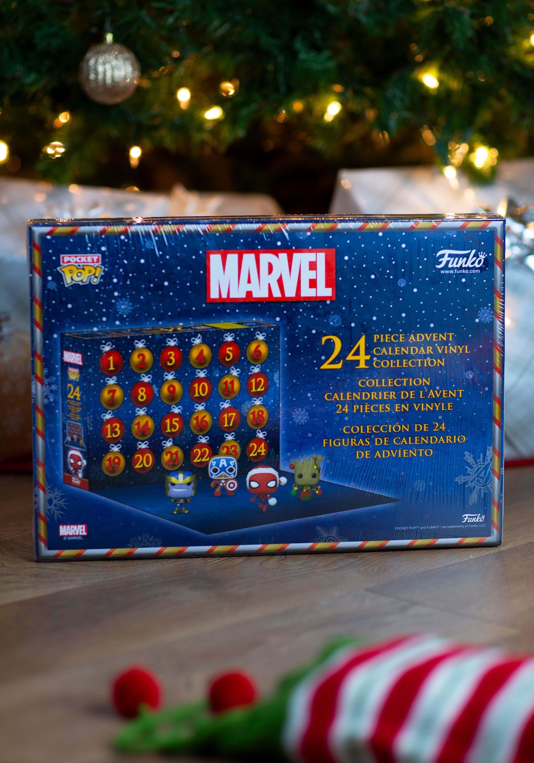 Funko Pop! Advent Calendar: Marvel - 24 Days of Surprises - Collectible Vinyl Mini Figures - Mystery Box - Gift Idea - Holiday Present for Girls, Boys & Kids - Christmas Countdown - Medaid International