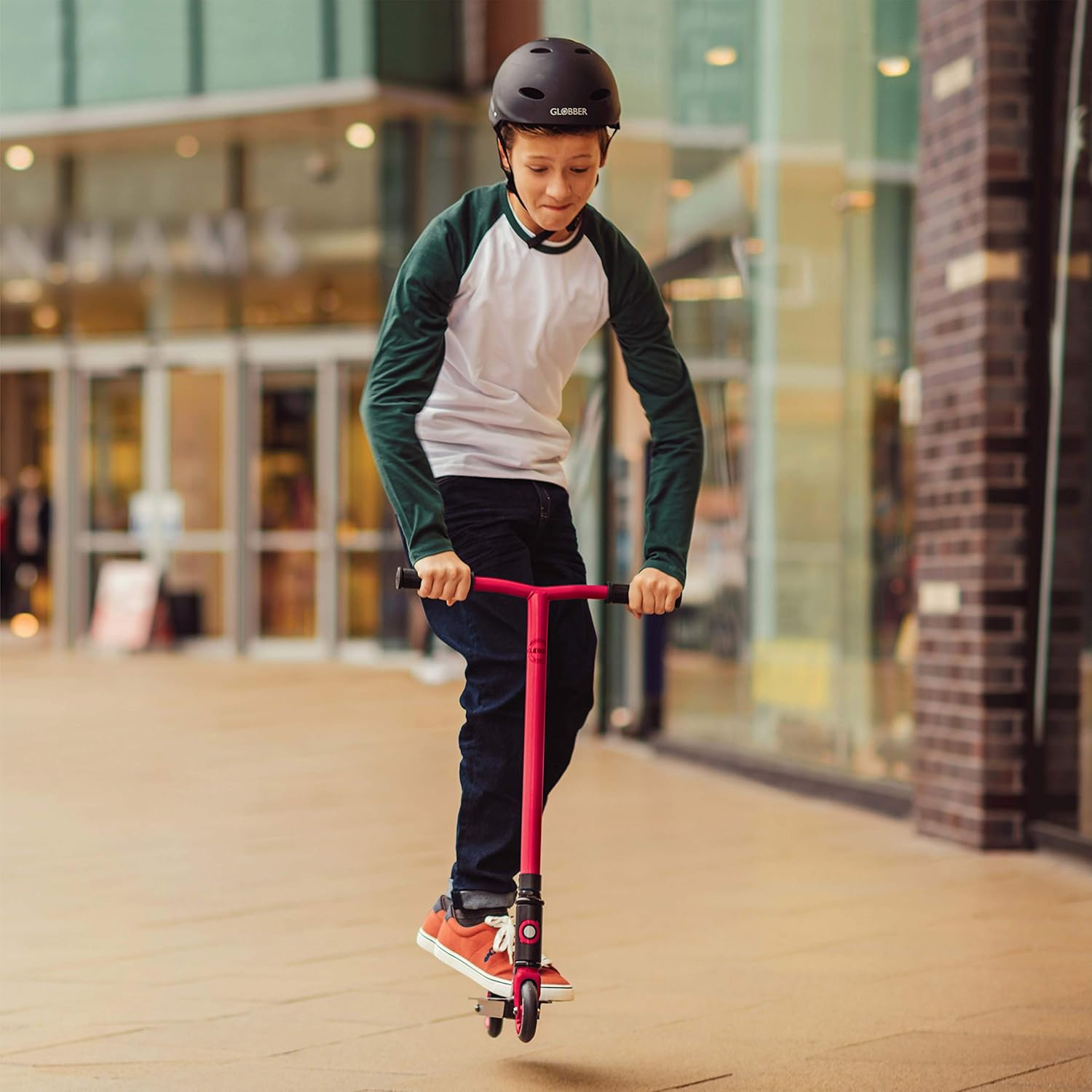 stunt scooter - black - red - Medaid International