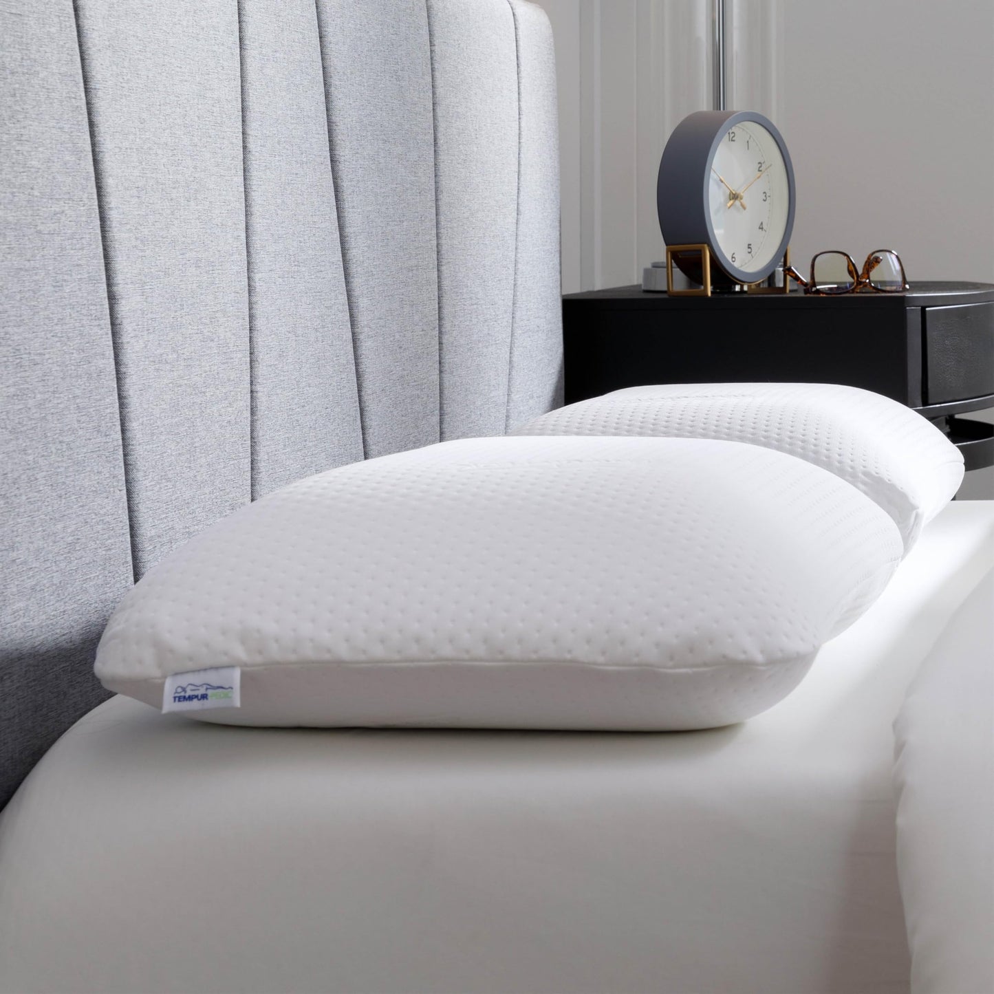 Tempur-Pedic Memory Foam Symphony Pillow Luxury Soft Feel, Standard, White - Medaid International