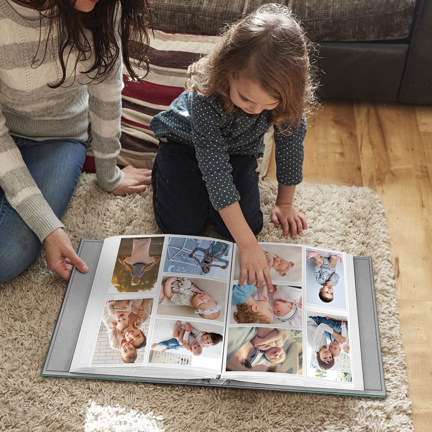 Fintie Photo Album 4x6 Photos - 600 Pockets Large Capacity Albums Book Cover for Family Wedding Anniversary Baby Vacation Pictures, Emerald Marble - Medaid International