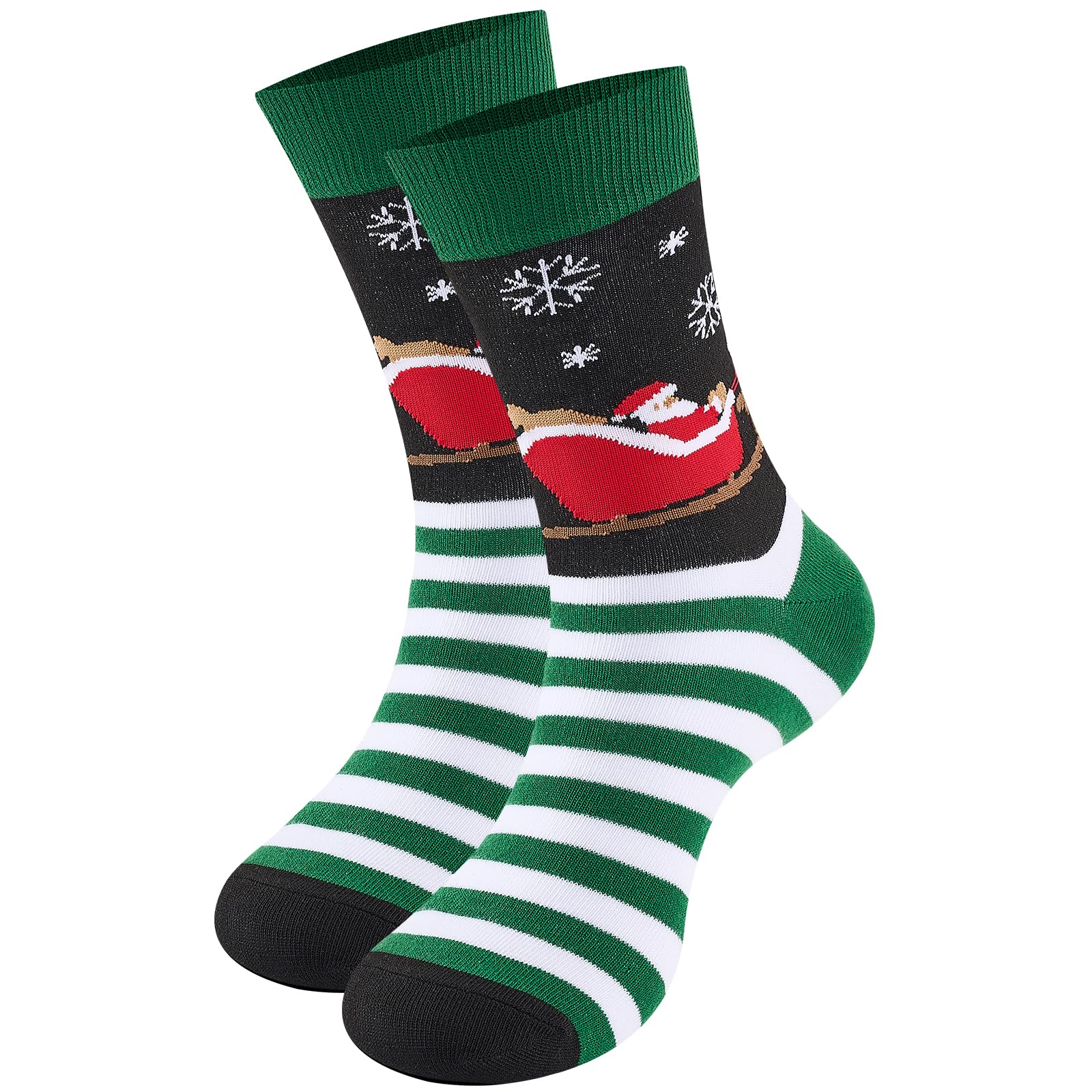Christmas Socks for Women Men, Fun Santa Novelty Socks with Colorful Christmas Pattern Designs， Perfect Christmas Gifts - Medaid International