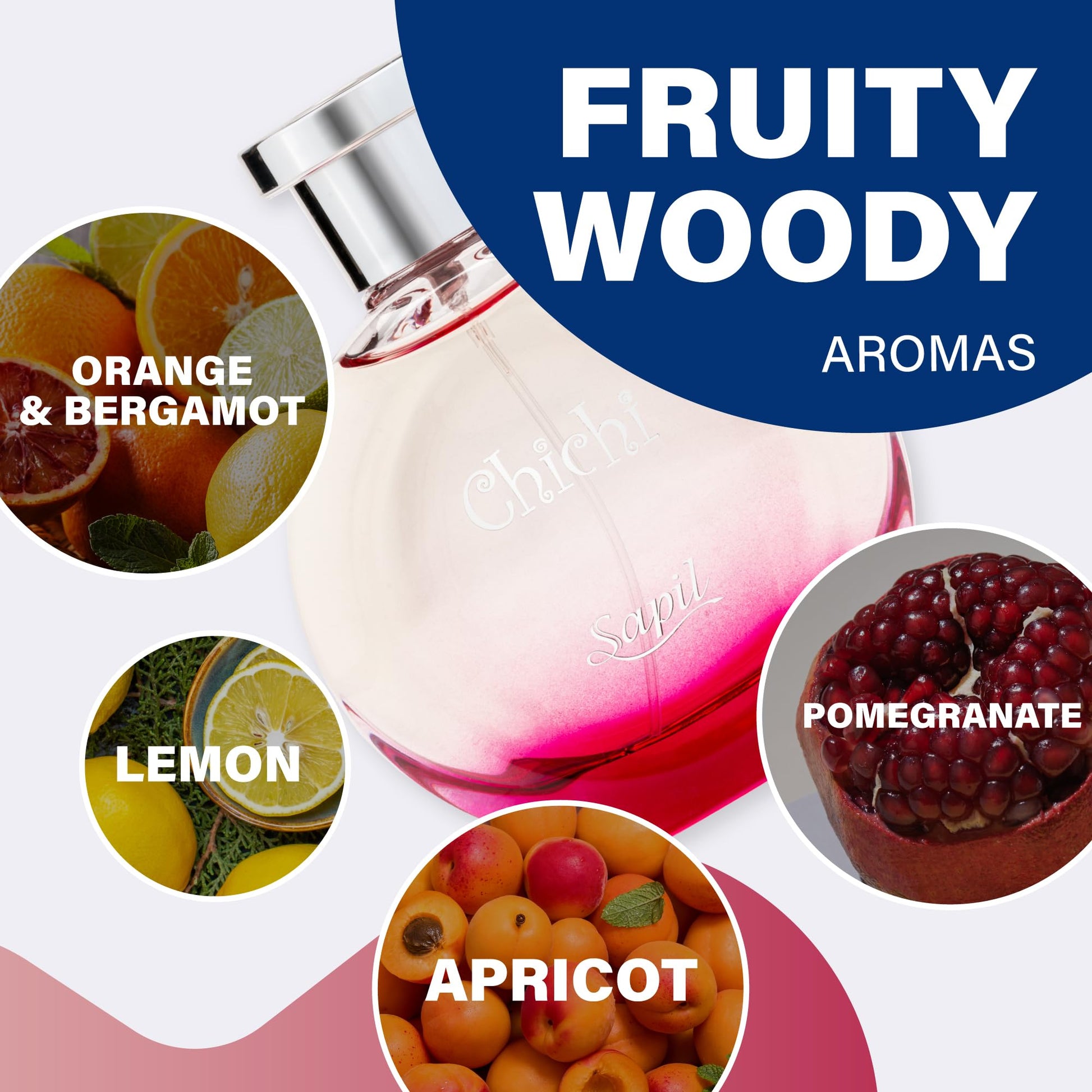 Sapil Chichi Perfume for Women - Long-lasting Dubai Perfume, Floral Musky EDT Spray, 3.4 Oz (100 ml) - Exotic Arabic Cologne for Daily Wear - Medaid International