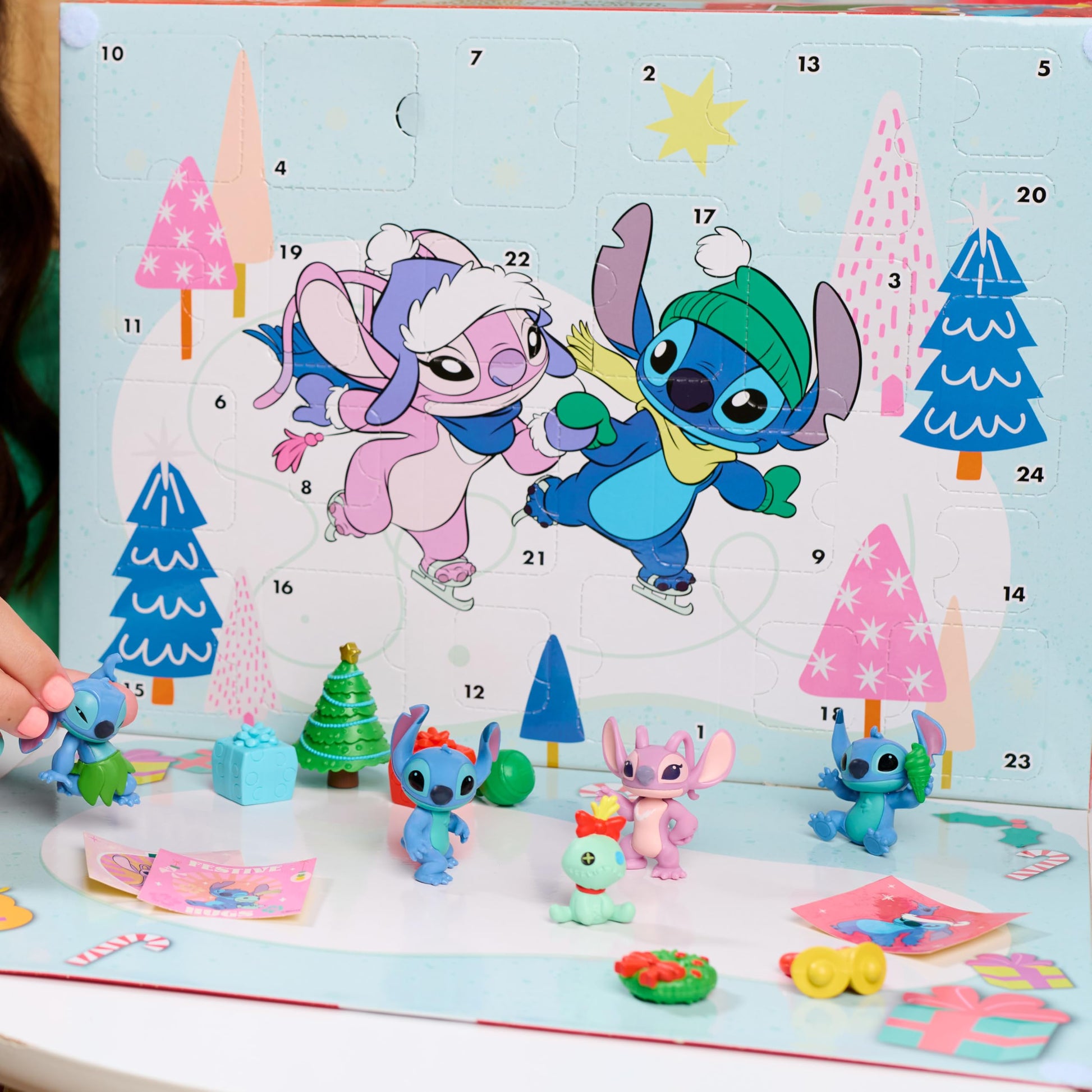 Disney Stitch Advent Calendar, 24 Total Holiday Surprises, Christmas Countdown Calendar - Medaid International