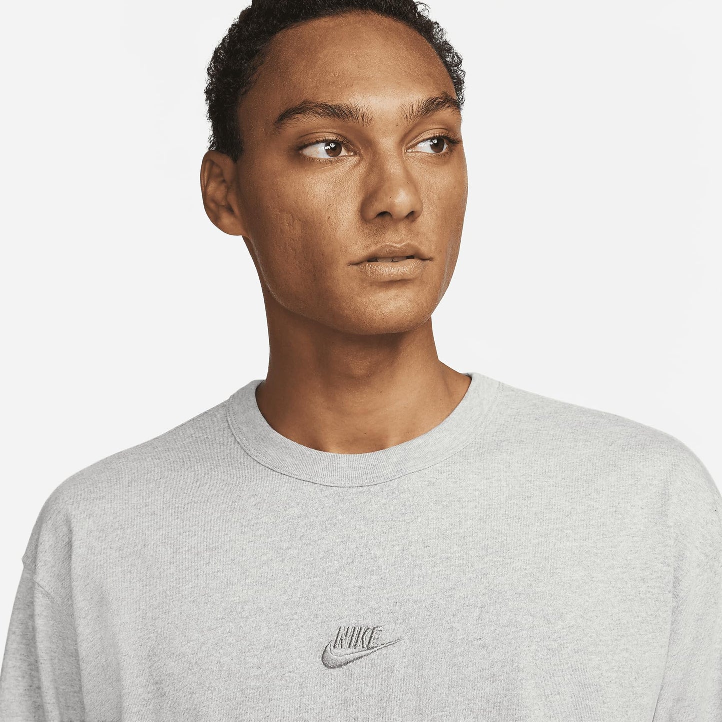 Nike Sportswear Premium Essentials Men's Long-Sleeve T-Shirt (Dark Grey Heather, DO7390-063) Size Medium - Medaid International