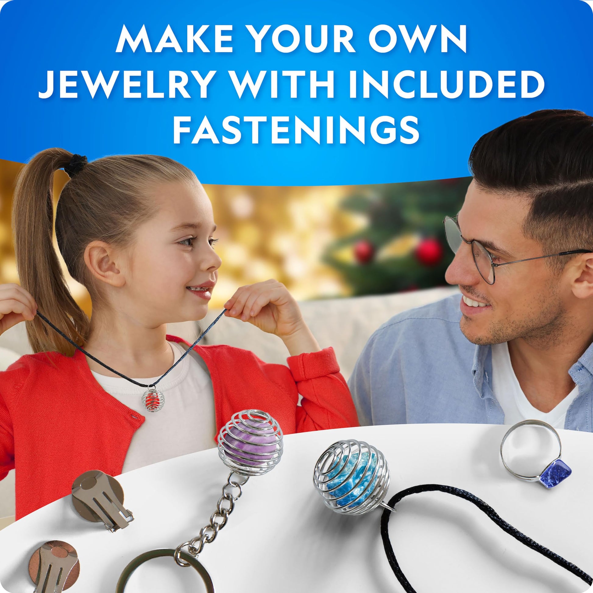 National Geographic 2025 Gemstone Advent Calendar - Limited Edition Kids Christmas Countdown Calendar with 24 Gemsts, Complete Rock Collection, Mini Gem Dig Kit - Medaid International