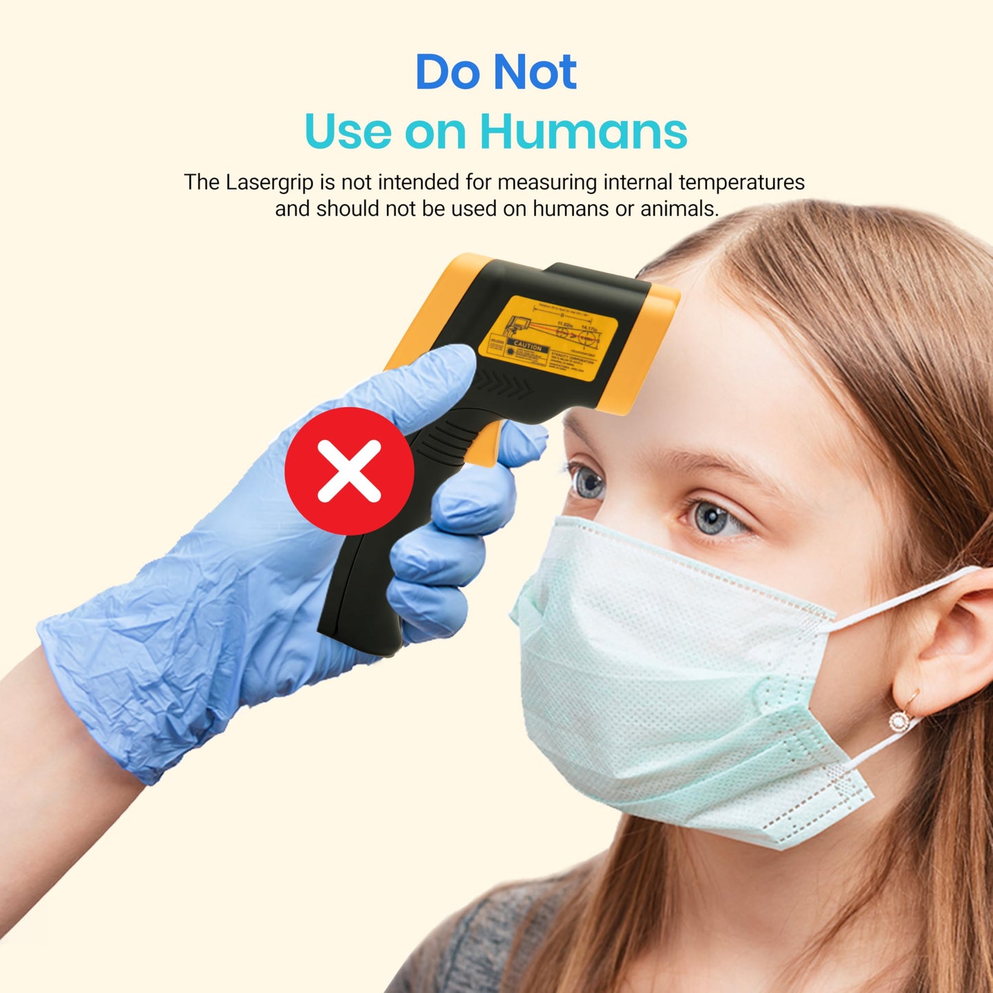 Etekcity Infrared Thermometer Laser Temperature Gun 774, Meat Food Candy Oven Thermometer for Griddle Accessories, Heat Gun for Cooking Refrigerator Tools, Yellow - Medaid International