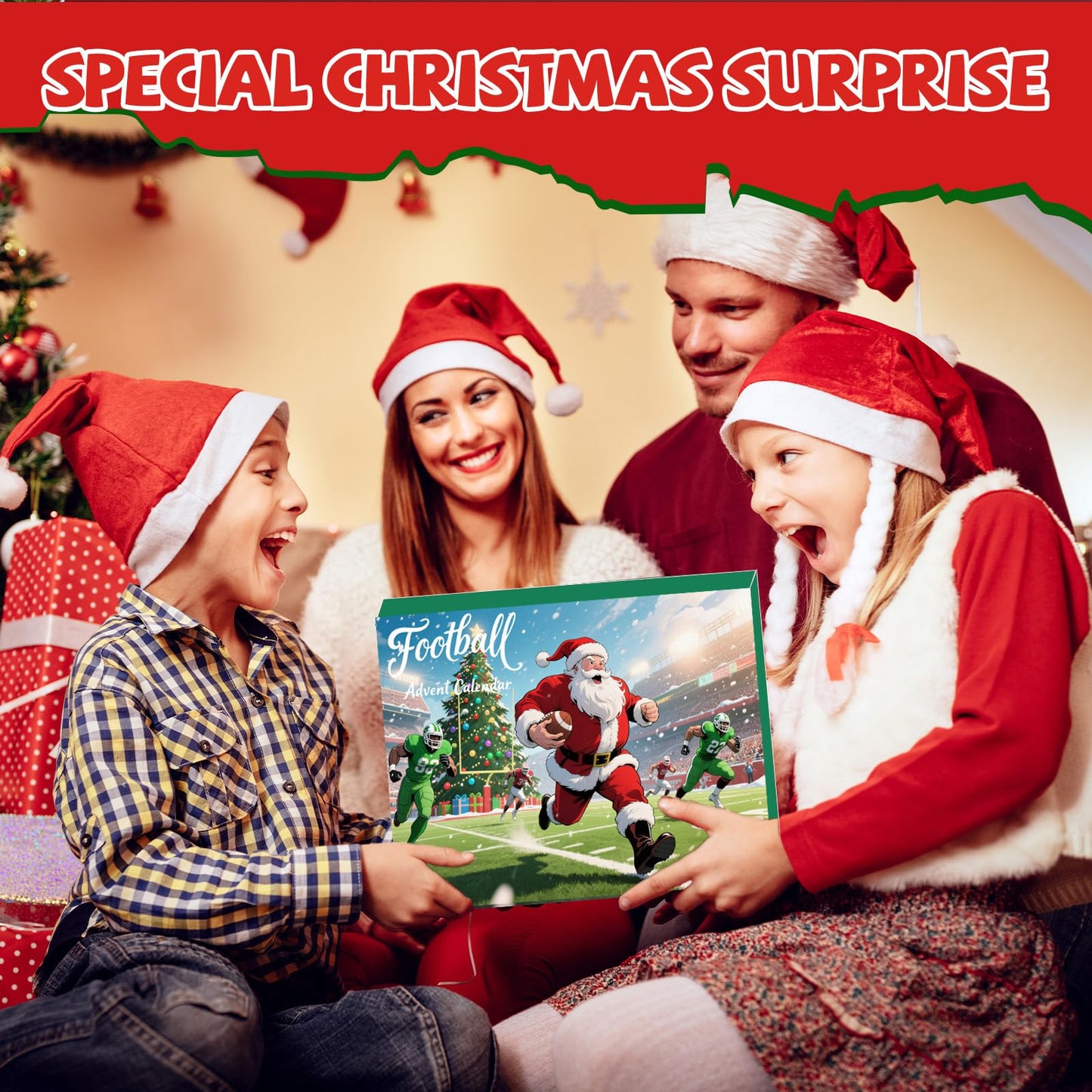 2025 Football Advent Calendar,24 Days of Christmas Countdown Rugby Advent Calendar Football Party Favor Set for Football Lover Teen Boys Girls Xmas Gifts - Medaid International