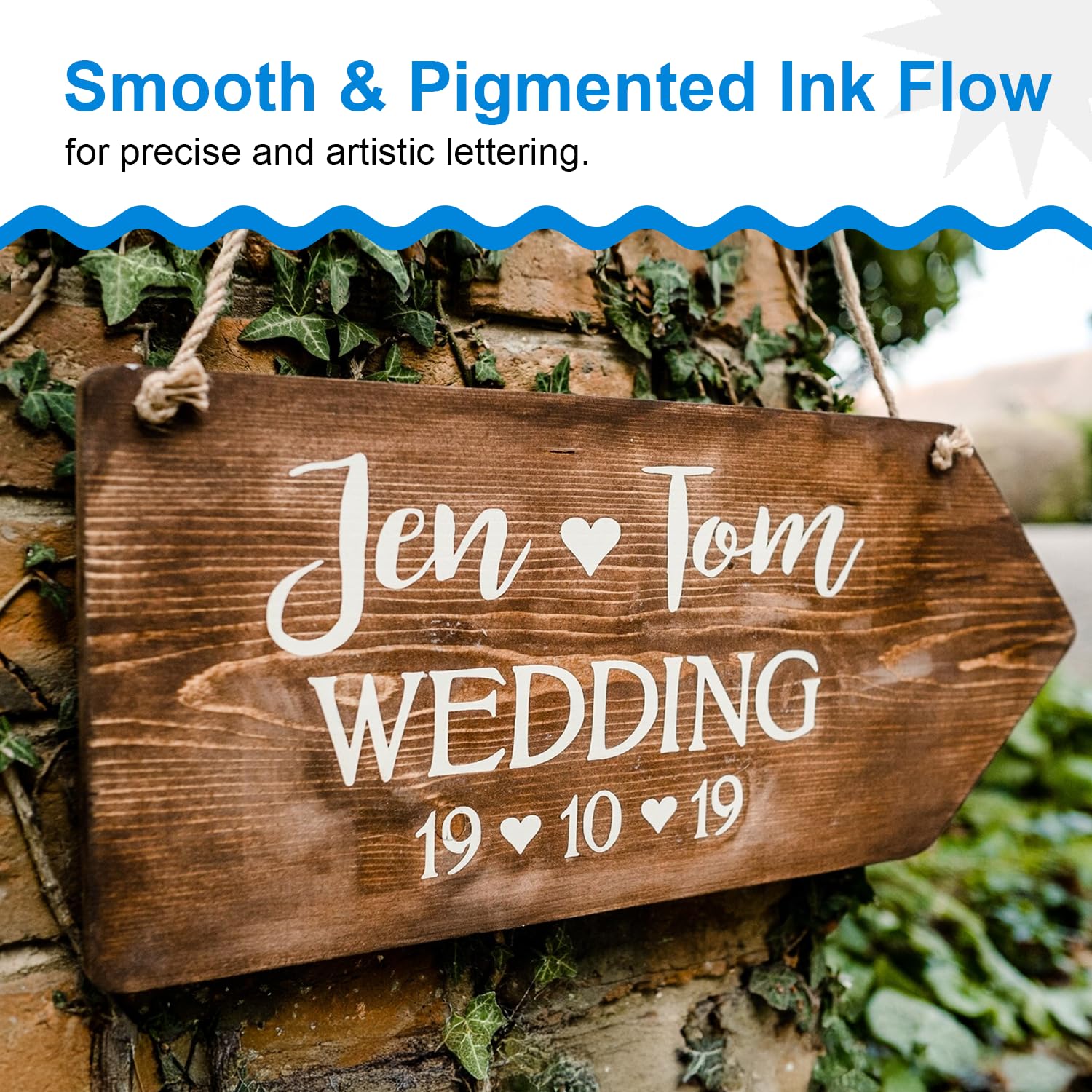 Funcils 6 White Chalk Markers for Chalkboard (6 Pack - 1mm Extra Fine + 3mm Fine Tip + 6mm Bold) | White Liquid Chalkboard Markers Erasable, Dry Erase Chalk Pens for Window, Bistro, Glass, Calendar - Medaid International