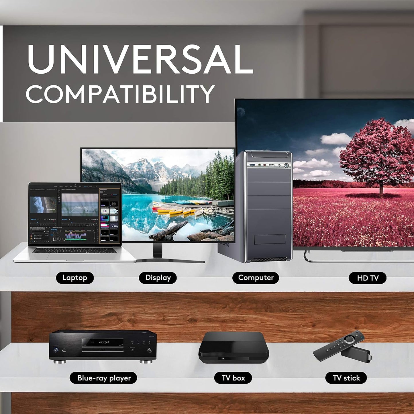 Ezdiyfab - 2 Pack Hdmi Male To Female Right Angle Adapter