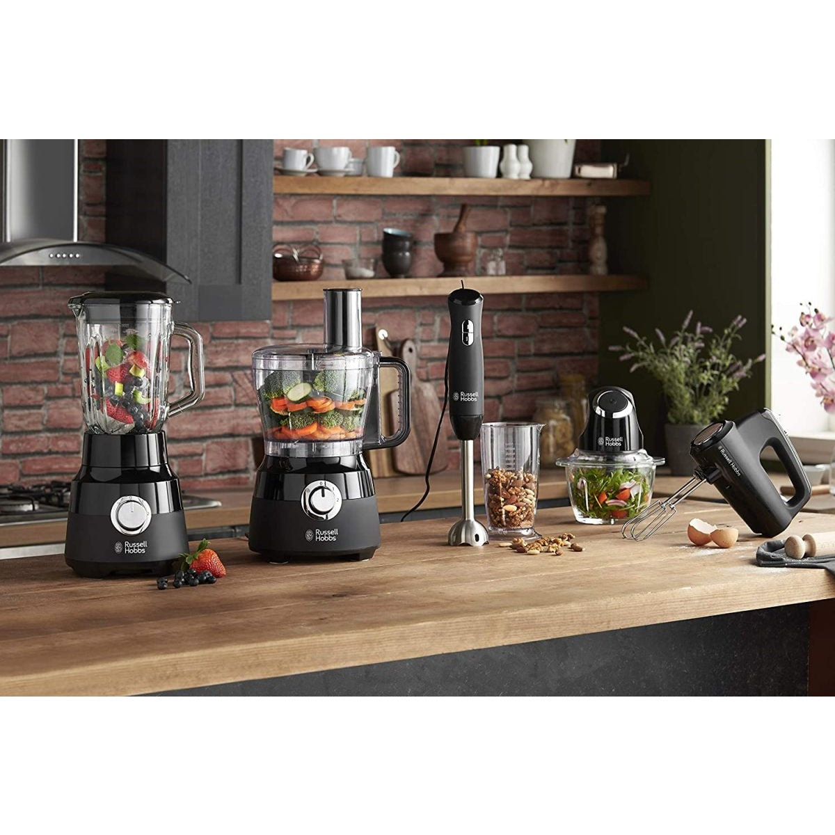 Russell Hobbs Desire Mini Chopper, Matte Black - Medaid International
