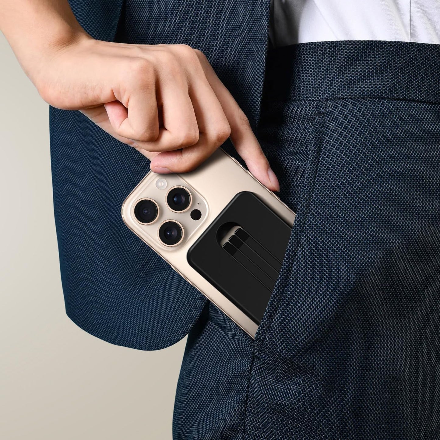 elitehood Mini Magnetic Tripod for iPhone 12/13/14/15/16 & Magsafe Cases, Travel iPhone magnetic Stand for Airplane, Aluminum Portable Small Phone Tripod with Strong Magnet and 1/4" Screw Mount, Black - Medaid International