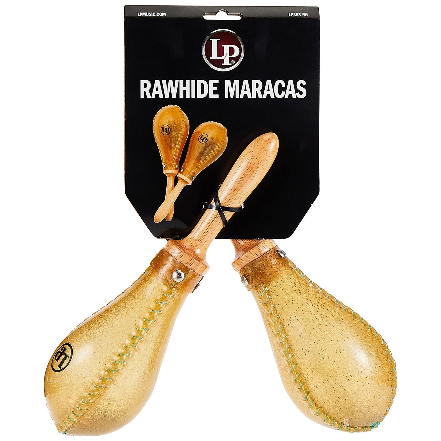 Latin Percussion LP393-RH Salsa Rawhide Maracas Nat'Rl - Medaid International