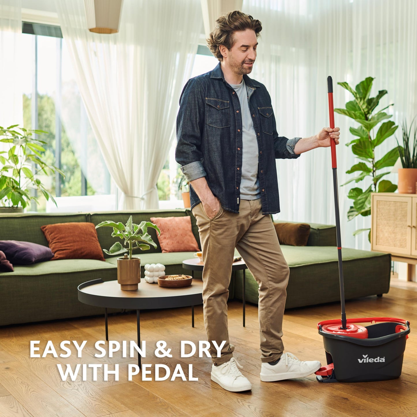 Vileda Easy Wring and Clean Turbo Microfibre Mop and Bucket Set - Medaid International