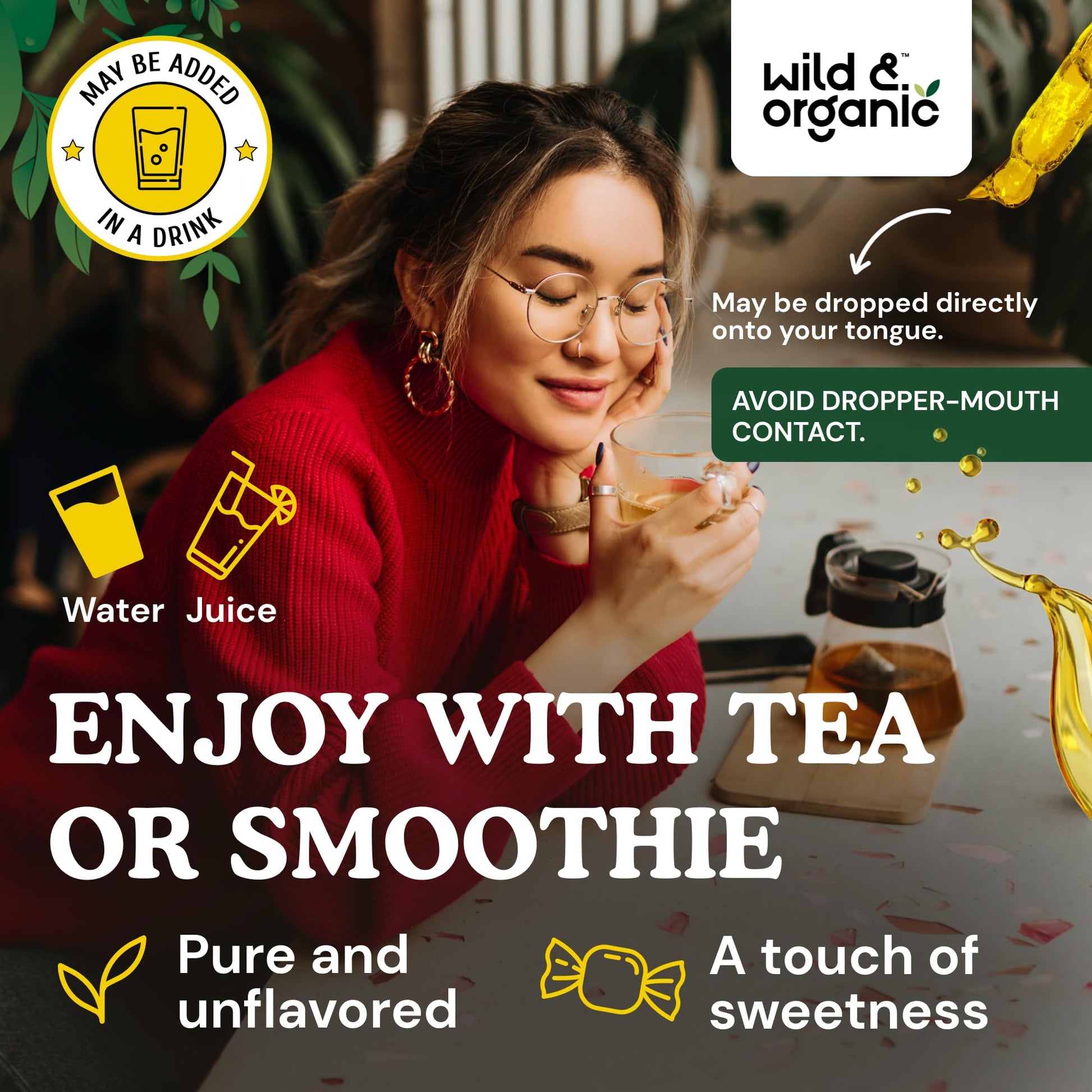 Wild & Organic Maca Root Liquid Drops for Men & Women - Peruvian Maca Tincture for Overall Support - Vegan, Sugar & Alcohol-Free Supplement - 4 fl oz - Medaid International