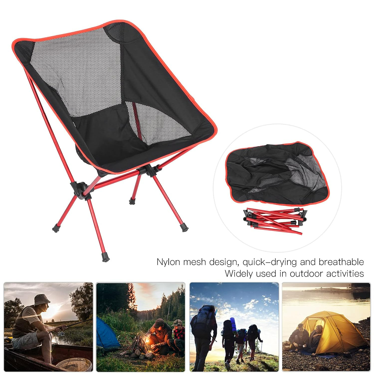 Folding Camping Chair ‚Äì Portable Foldable Outdoor Seat - Medaid International