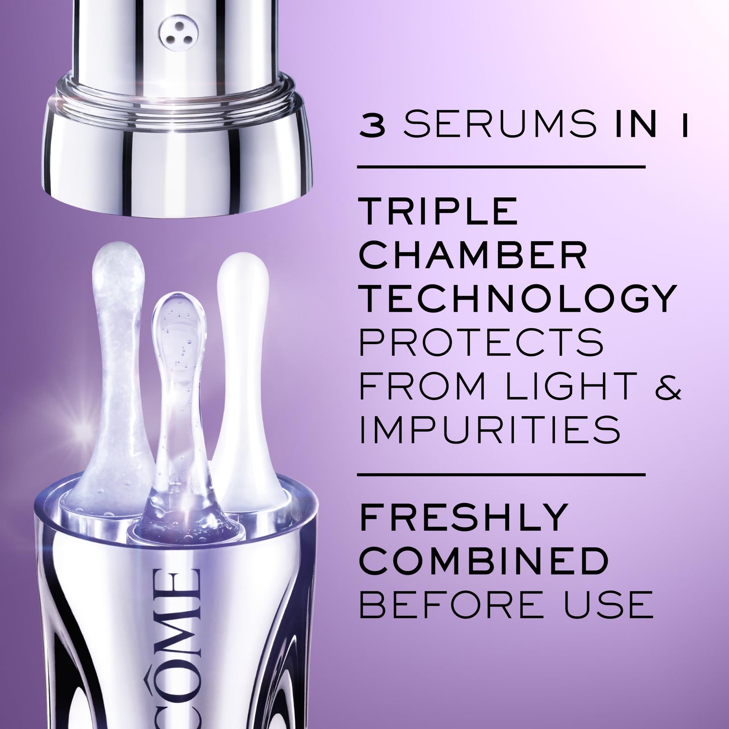 Lancôme Rénergie H.C.F. Triple Serum – Anti-Aging Serum with Hyaluronic Acid, Vitamin C, Niacinamide & Ferulic Acid, Targets Wrinkles, Brightens Dark spots - 1.7 Fl. Oz - Medaid International