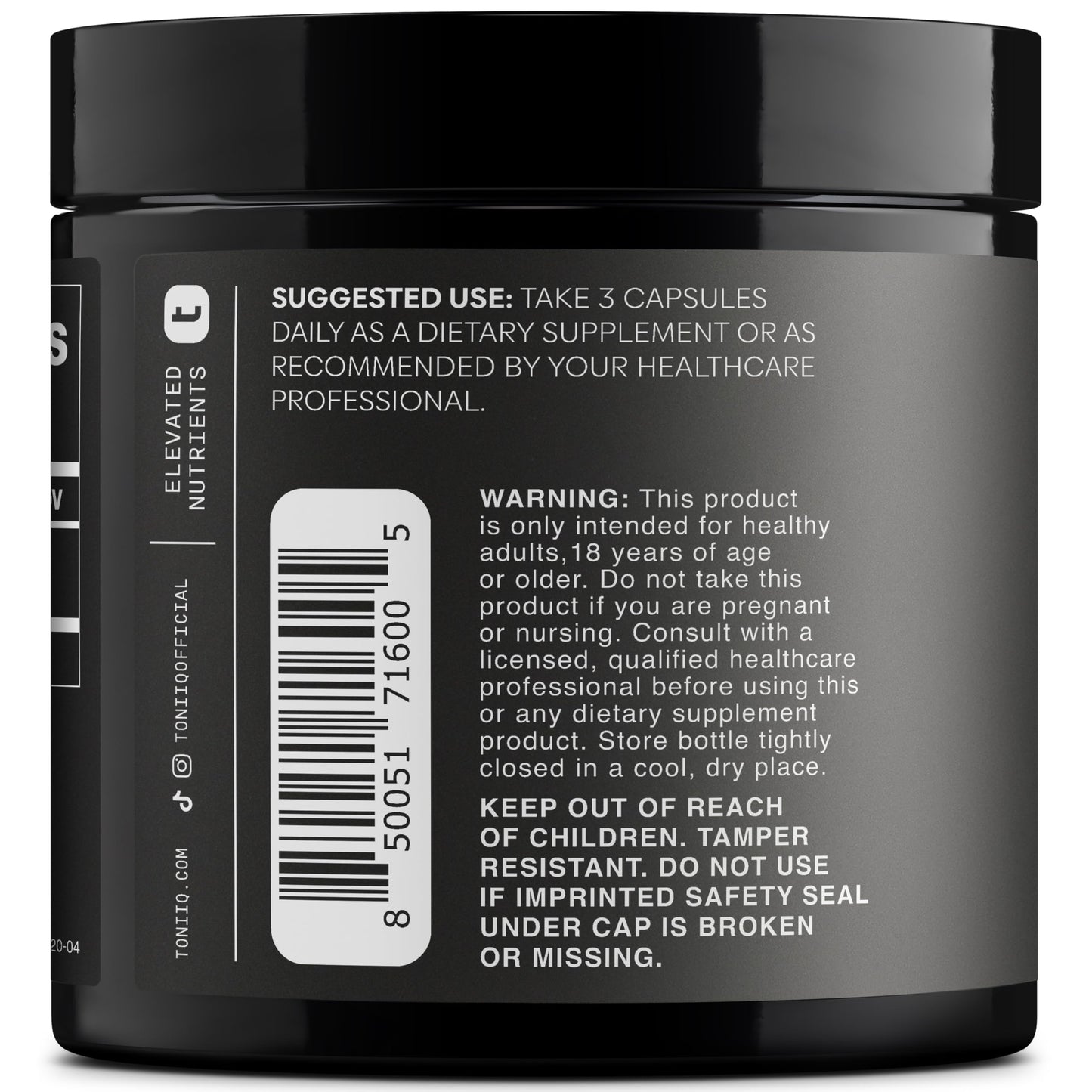 Black Maca Root - Ultra High Potency 20:1 Extract - Single Origin, Wildcrafted & Highly Concentrated - Third-Party Lab Tested - 120 Capsules - Medaid International