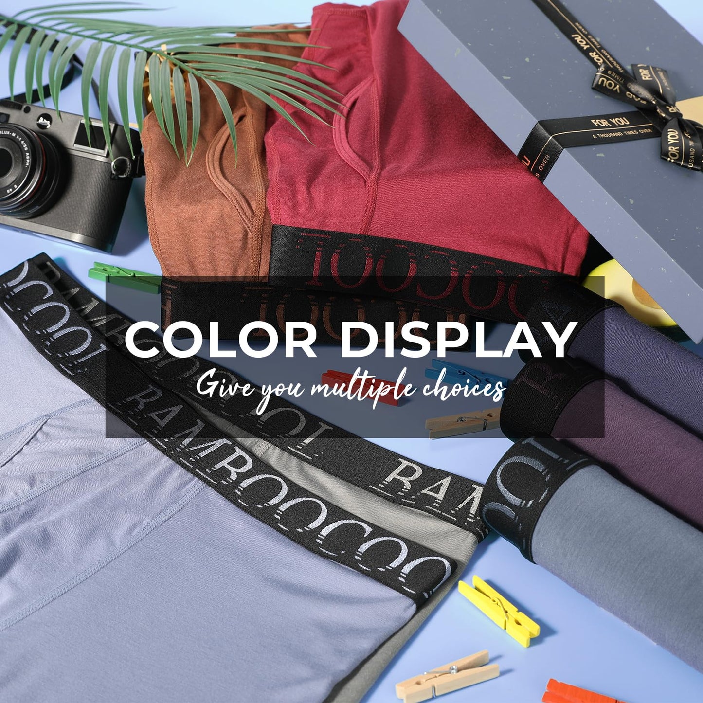 BAMBOO COOL Men's Ultra ComfortSoft Underwear, Moisture Wicking & Breathable No Ride Up Boxer Briefs with Fly, Multipack - Medaid International