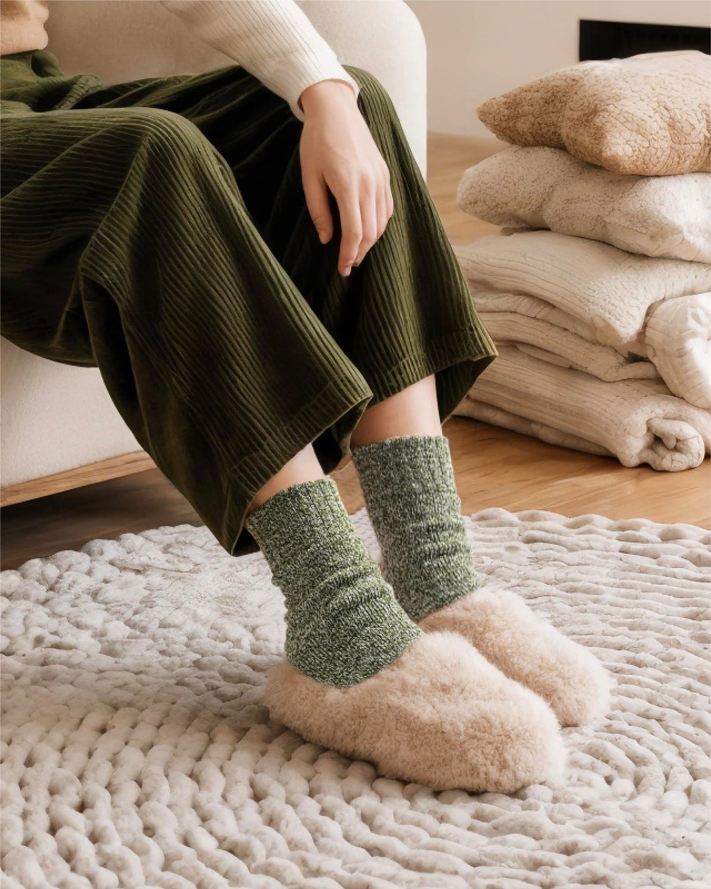 Jeasona Wool Socks for Women Warm Winter Thermal Thick Hiking Socks for Cold Weather Cozy Gifts for Women Mom 5 Pairs (Multicolored Dark) - Medaid International