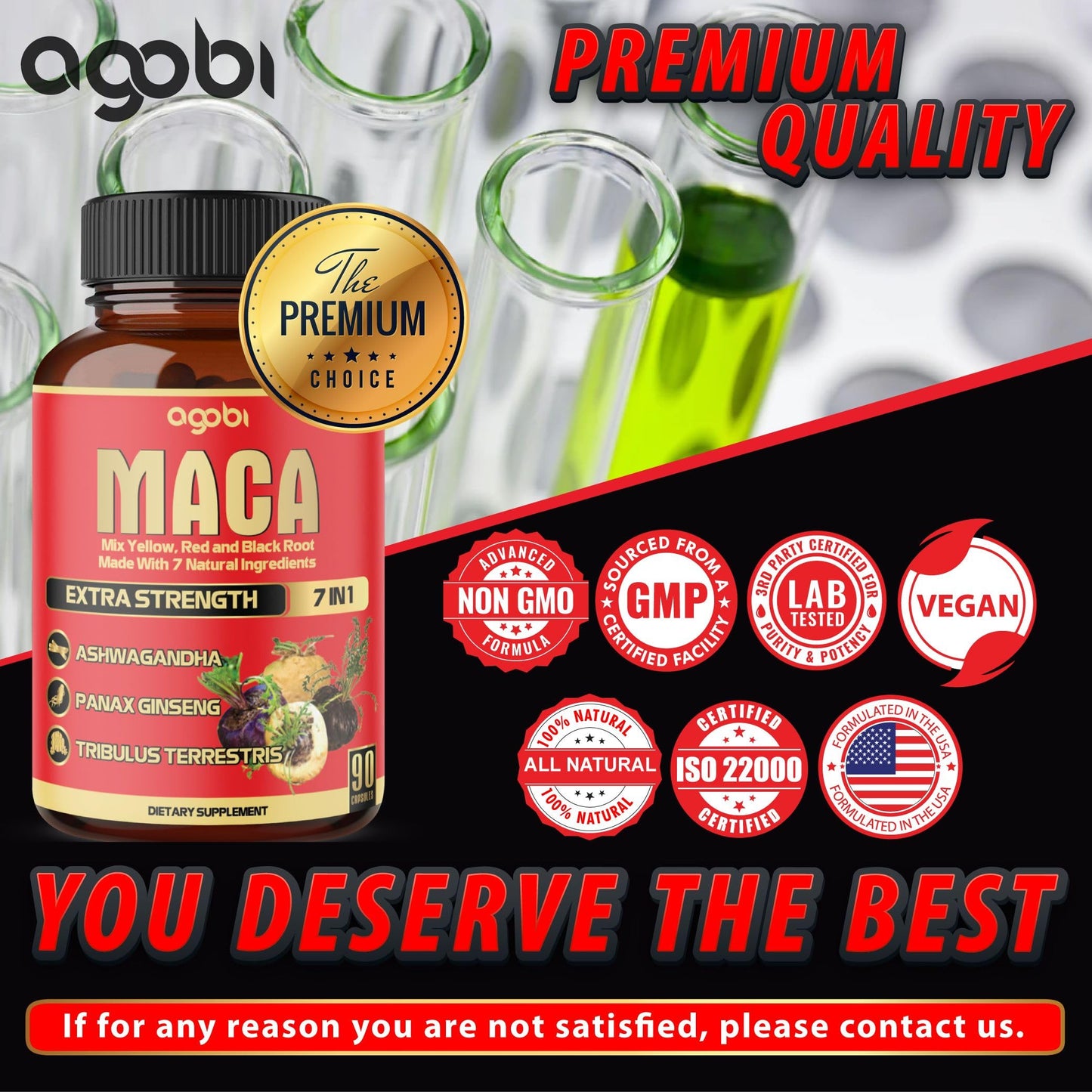 Maca Root Capsules - Supports Natural Health - Energy - Performance & Mood Supplement - Enhanced Blood Flow 3-Month Supply - Medaid International