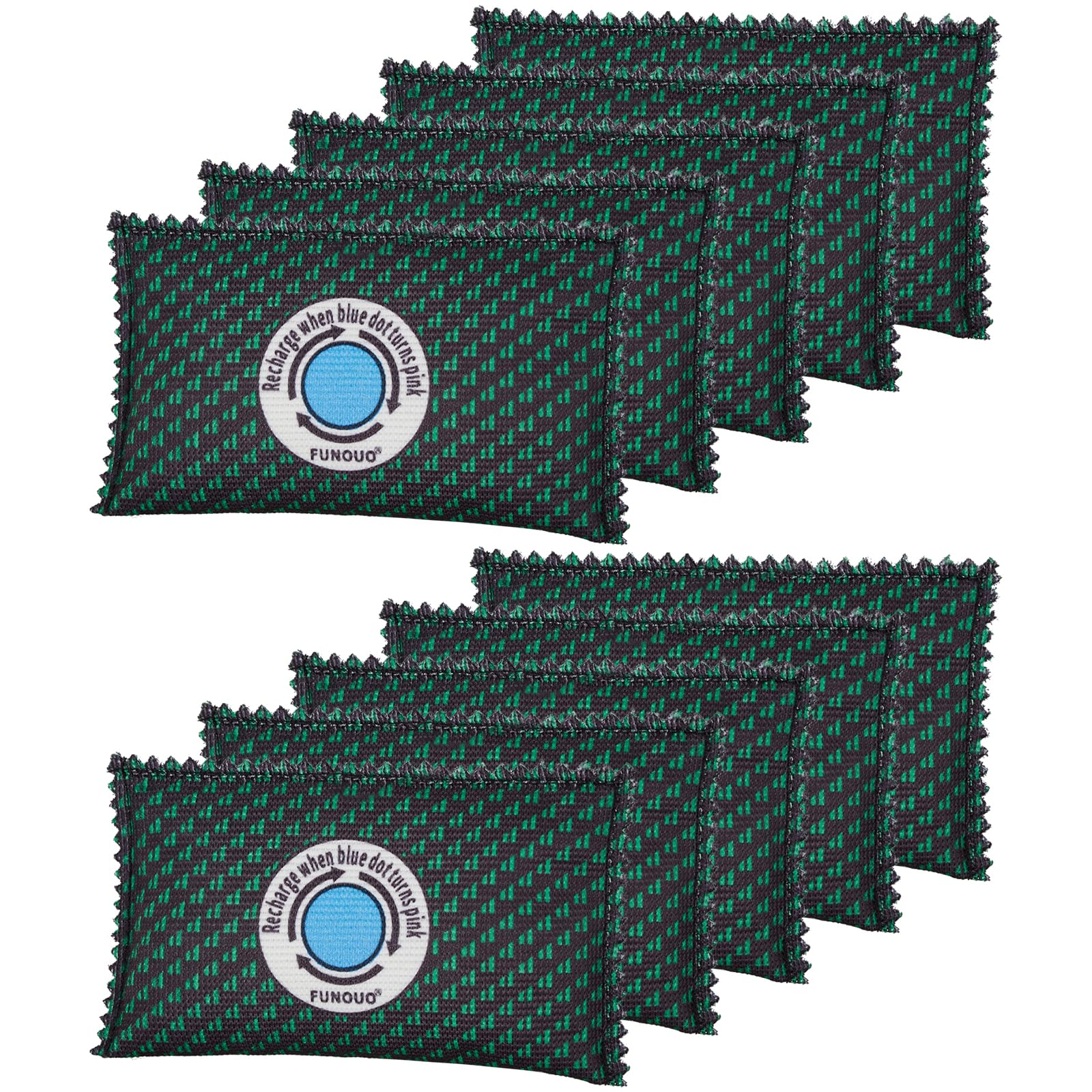 FUNOUO 100g Rechargeable Desiccant Pack of 10,Moisture absorbers for storage,Moisture absorbers Bag,Desiccant Dehumidifier bag,Dehumidifier for Home Closets,Gun Safe, and Cars - Medaid International