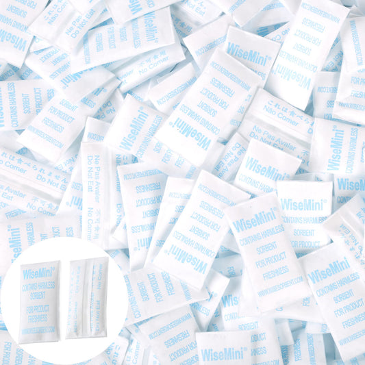 Wisesorb 0.25 Gram 600 Pack Silica Gel Packets, Dessicant Packets, Silica Gel Packs, Moisture Absorbers for Food Storage, Food Safe Desiccant Dehumidifiers - Medaid International
