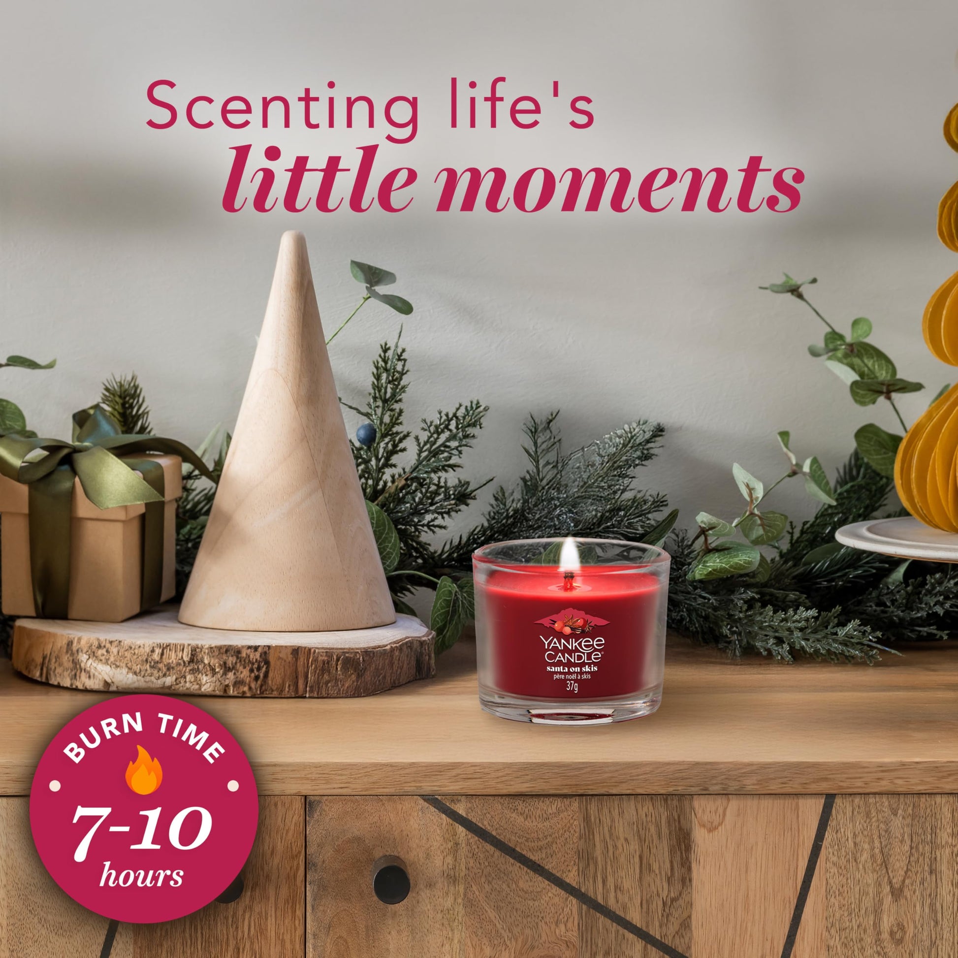 Yankee Candle Christmas Scented Candles Gift Set, 6 Filled Mini Votive Candles, Après Ski Collection, Perfect Christmas Gifts for Women - Medaid International