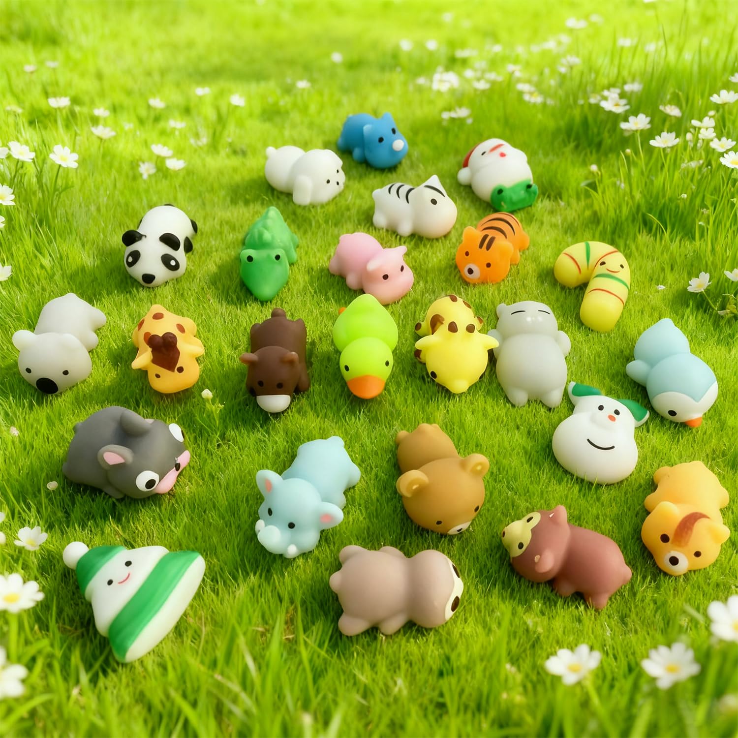 PANSHAN Mochi Squishies Advent Calendars 2025 Kawaii Christmas Countdown Toys Party Favors for Kids Gift for Christmas with 24pcs Different Cute Animal Toys for Girls Boys Xmas Countdown Calendar - Medaid International