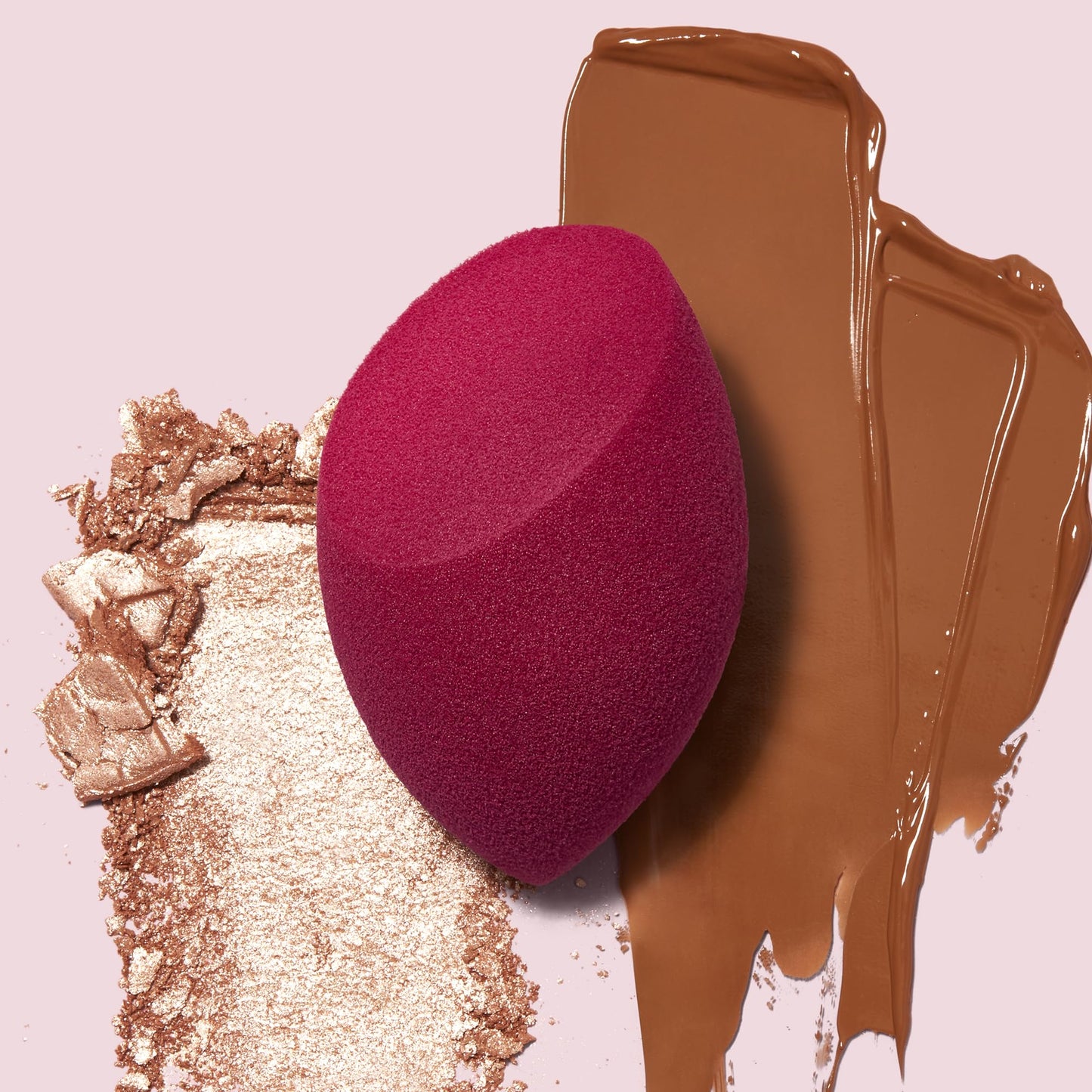 e.l.f. Total Face Blending Sponge, Latex-Free Makeup Sponge With Angled & Rounded Sides For Concealer, Foundation & more, Vegan & Cruelty-Free - Medaid International