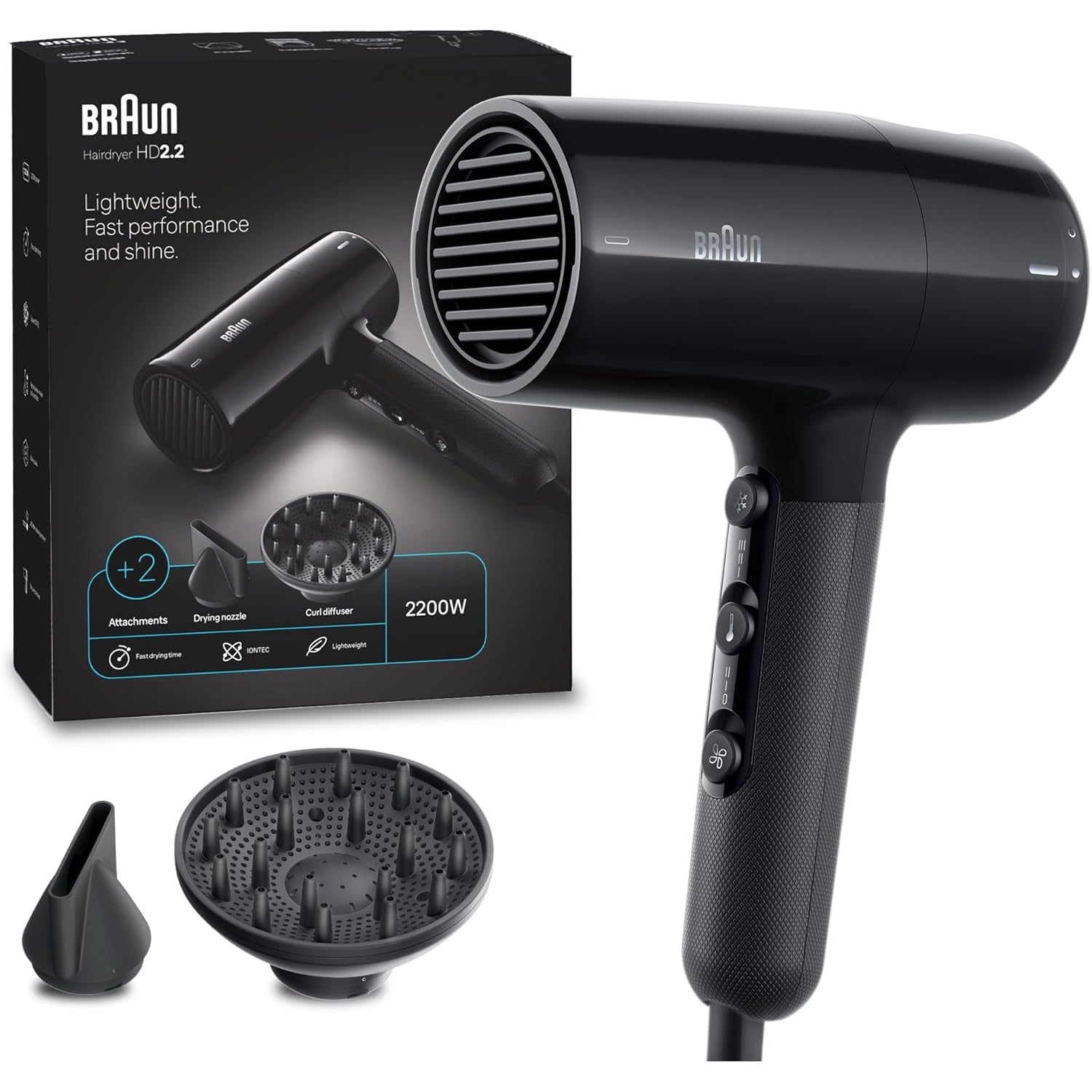 HD2.2 Light Weight, Fast Performance&Shine, 2200 Watts - Medaid International