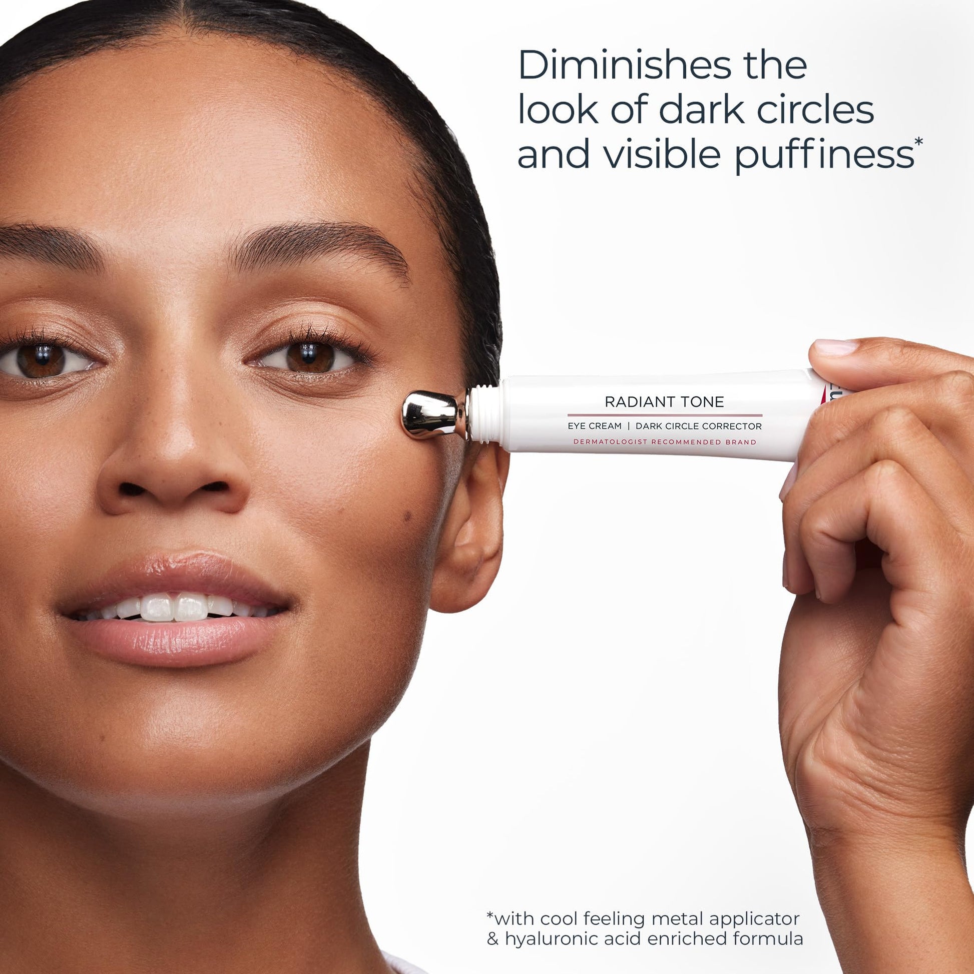 Eucerin Radiant Tone Eye Cream Dark Circle Corrector, Eye Brightening Cream with Thiamidol and Hyaluronic Acid, Helps Reduce the Look of Eye Puffiness, 0.5 Oz Tube - Medaid International